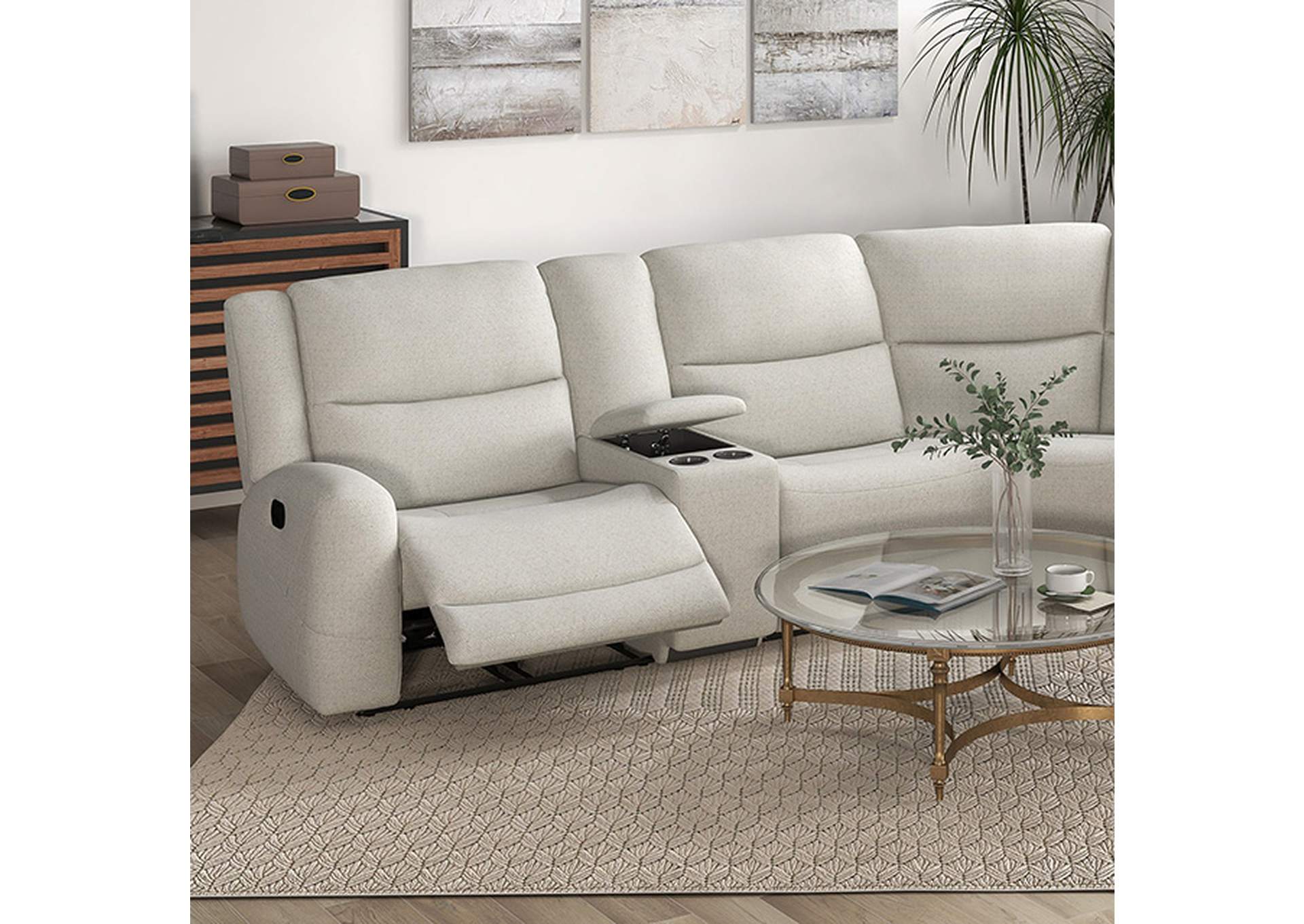Giraldus Motion Sectional,Furniture of America