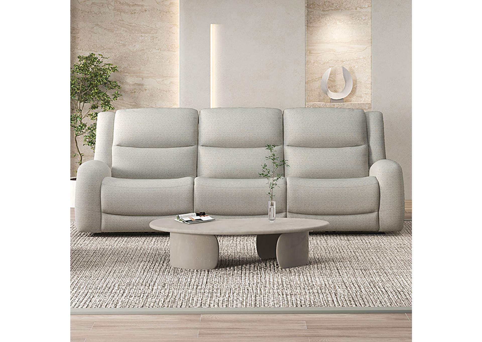Giraldus Manual Recliner Sofa,Furniture of America