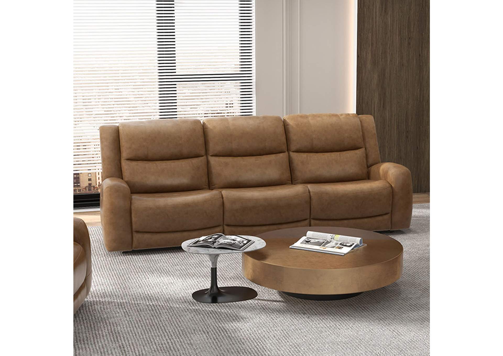 Leolinus Manual Recliner Sofa,Furniture of America