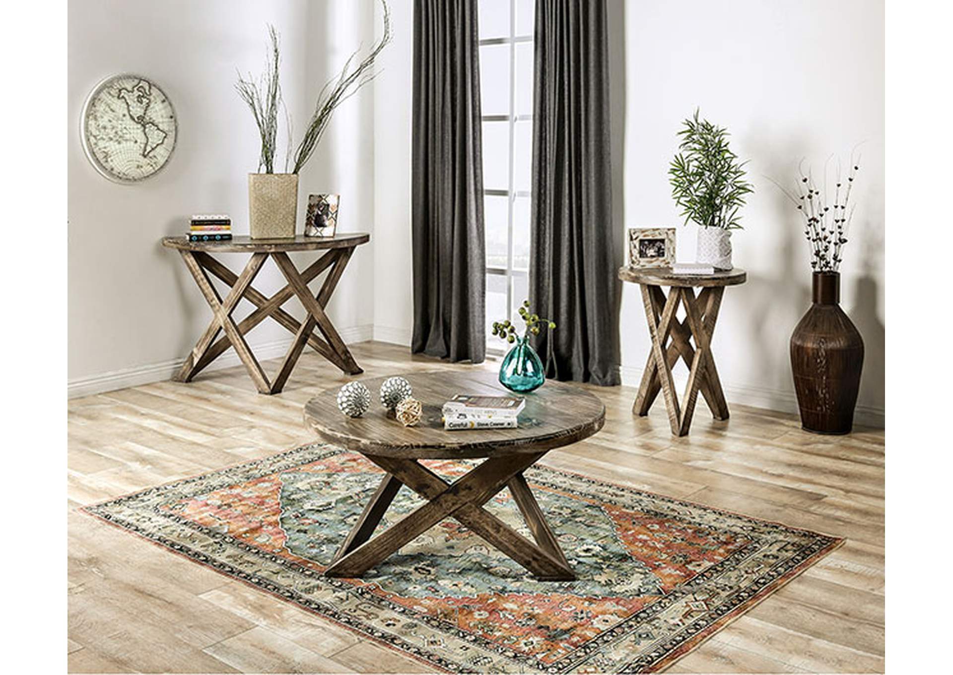 Culver Sofa Table,Furniture of America