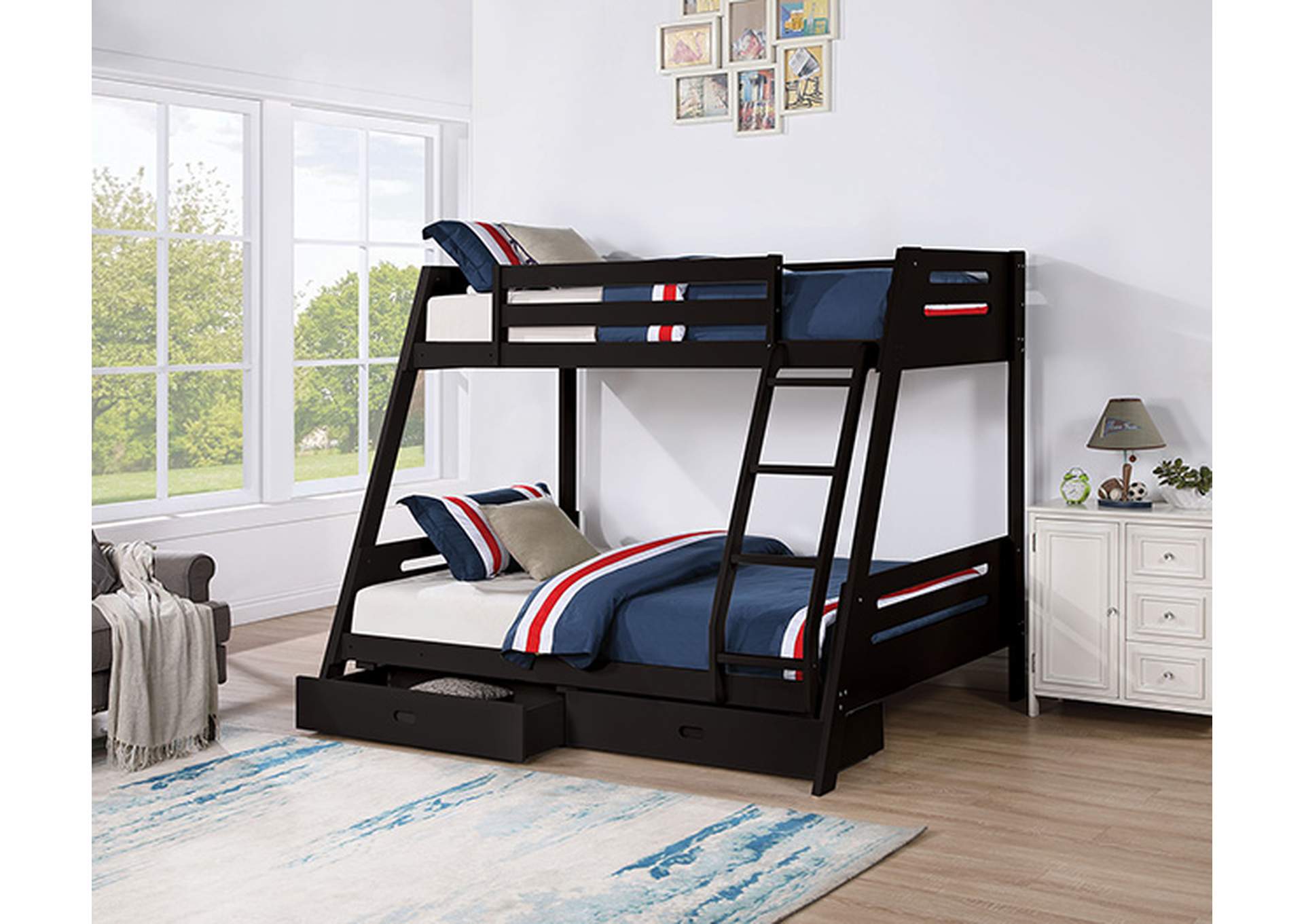 Emilee Twin/Full Bunk Bed,Furniture of America
