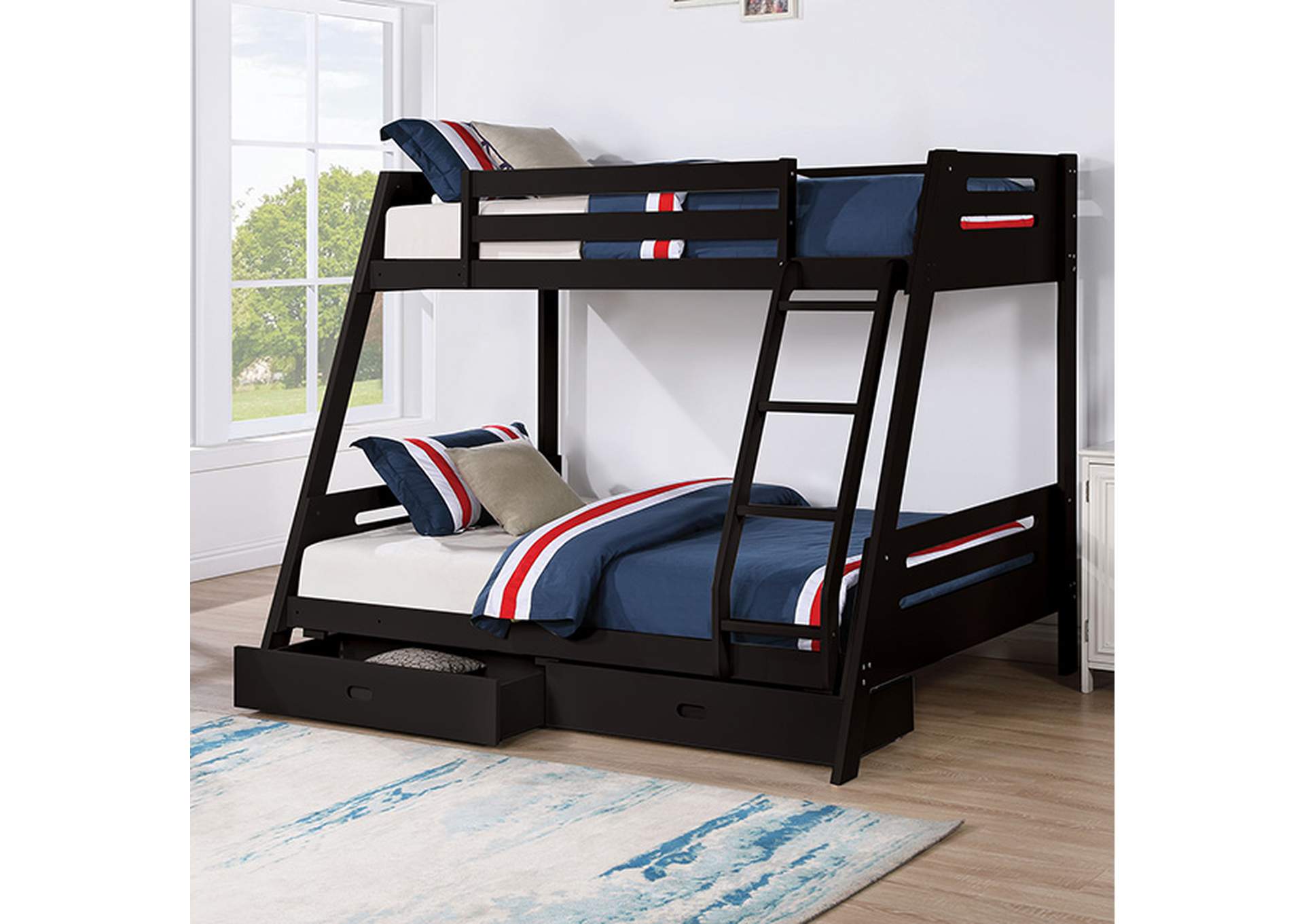 Emilee Twin/Full Bunk Bed,Furniture of America