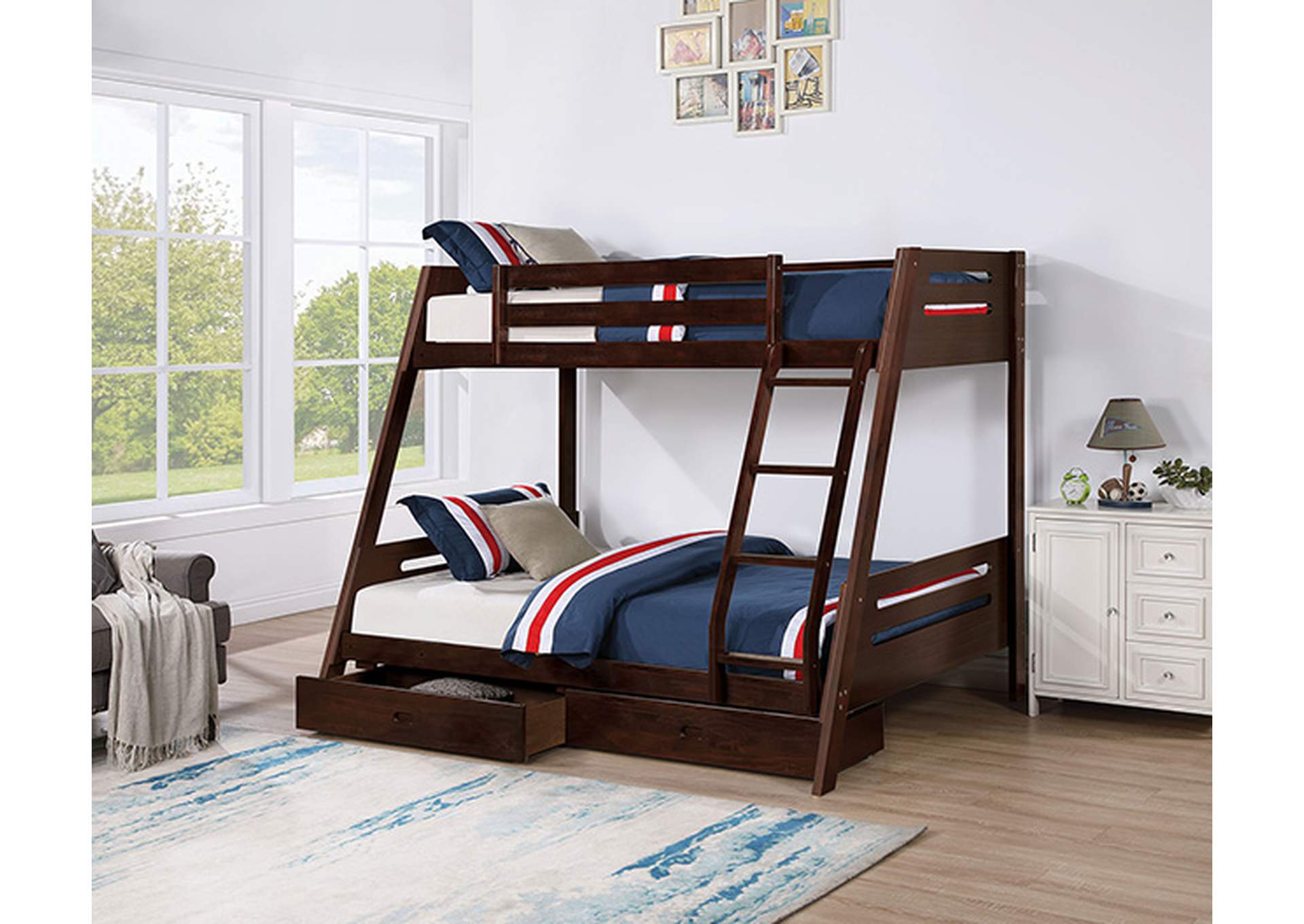 Emilee Twin/Full Bunk Bed,Furniture of America