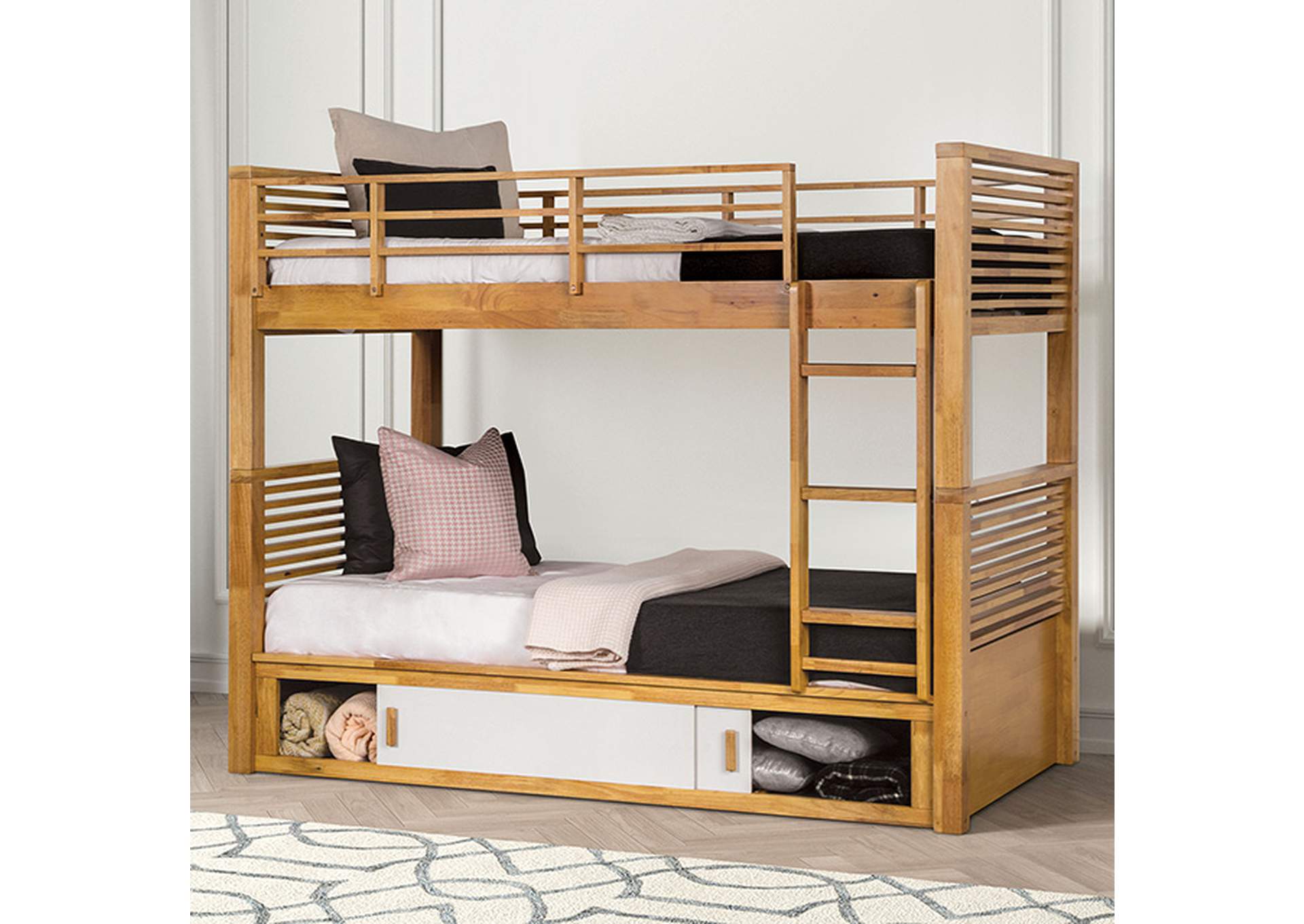 Richland Twin/Twin Bunk Bed,Furniture of America