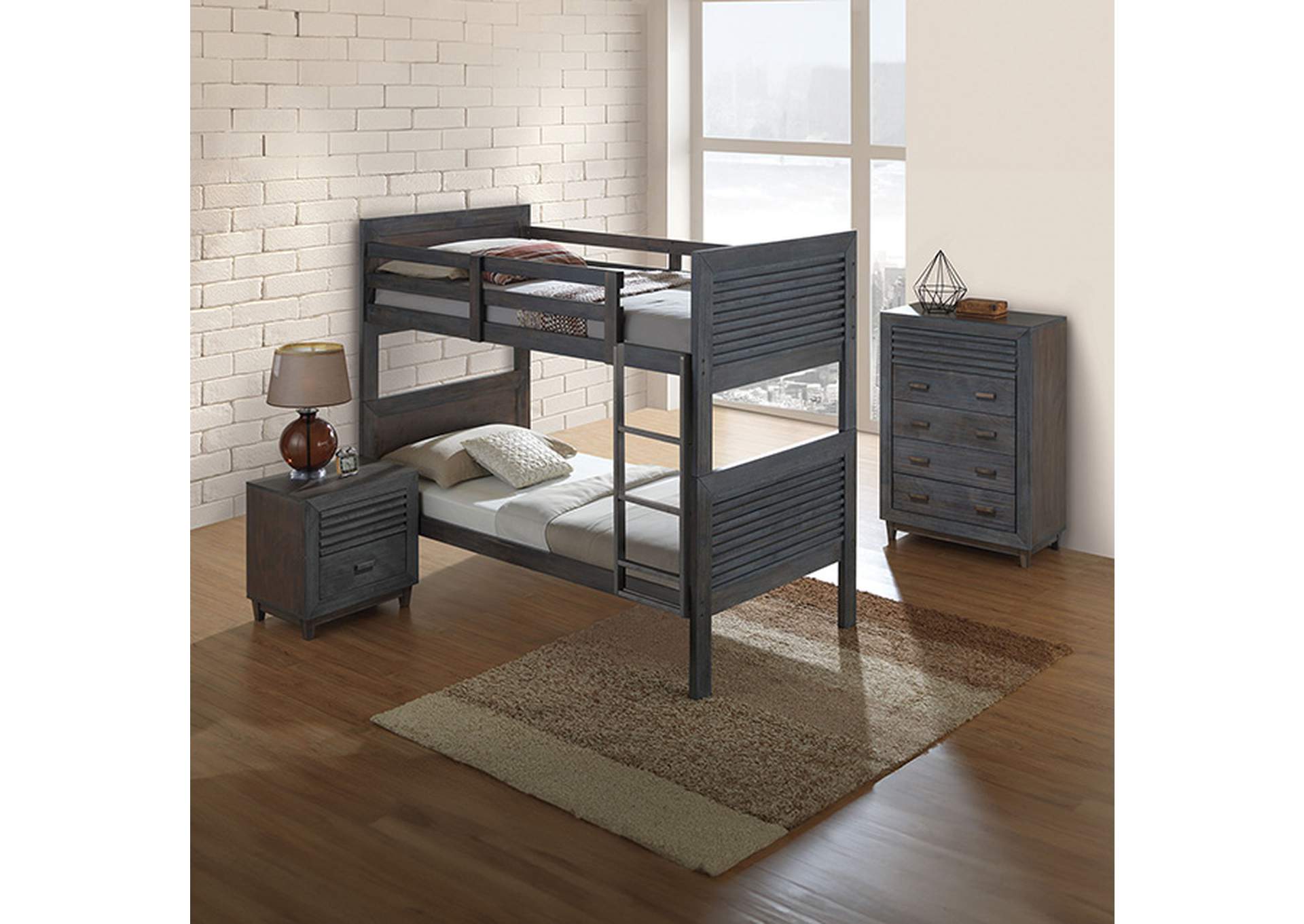 Witham Twin/Twin Bunk Bed,Furniture of America