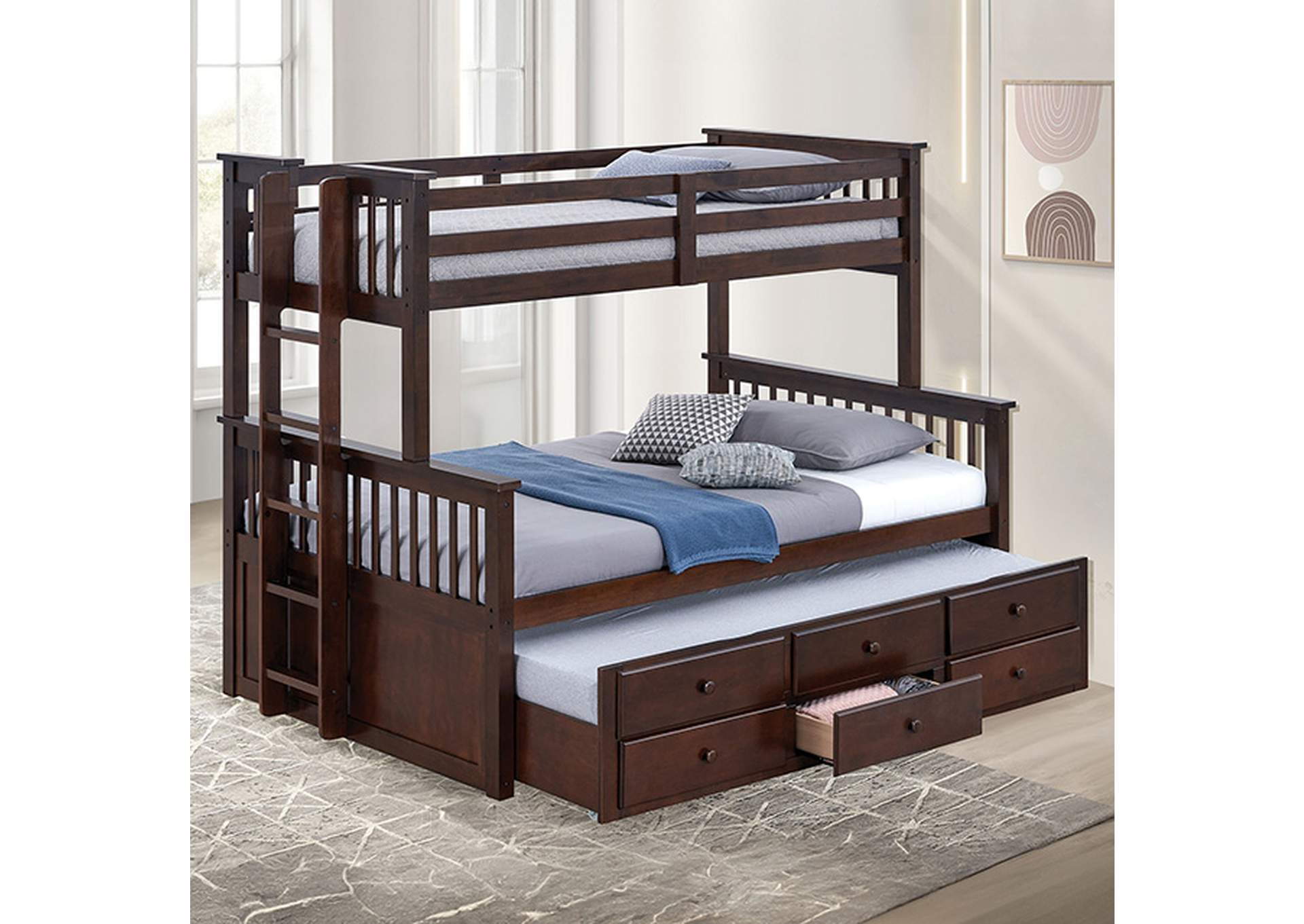 University Twin/Full Bunk Bed,Furniture of America