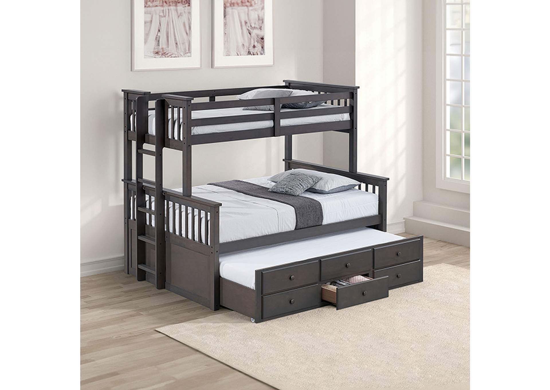 University Twin/Full Bunk Bed,Furniture of America