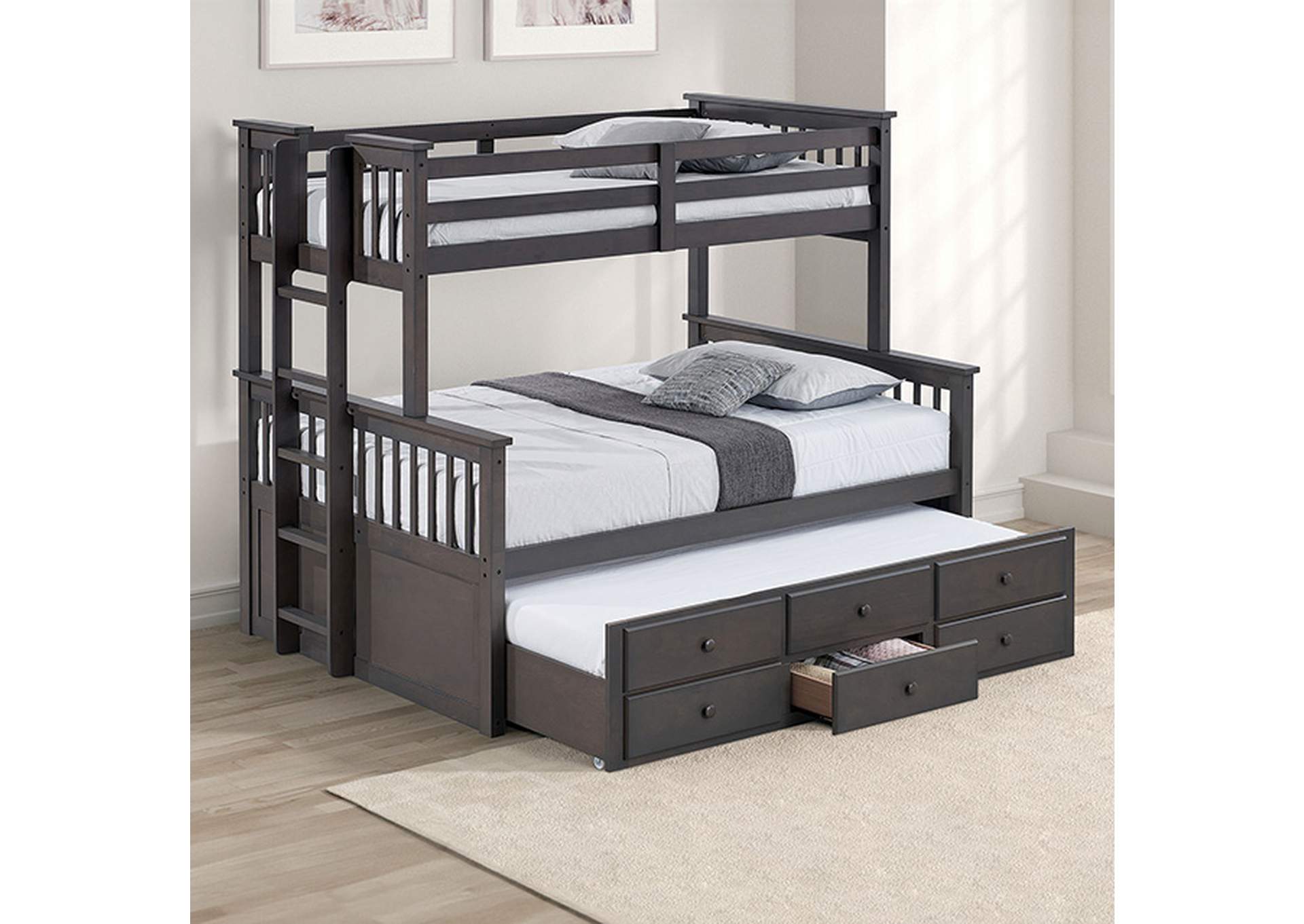 University Twin/Full Bunk Bed,Furniture of America