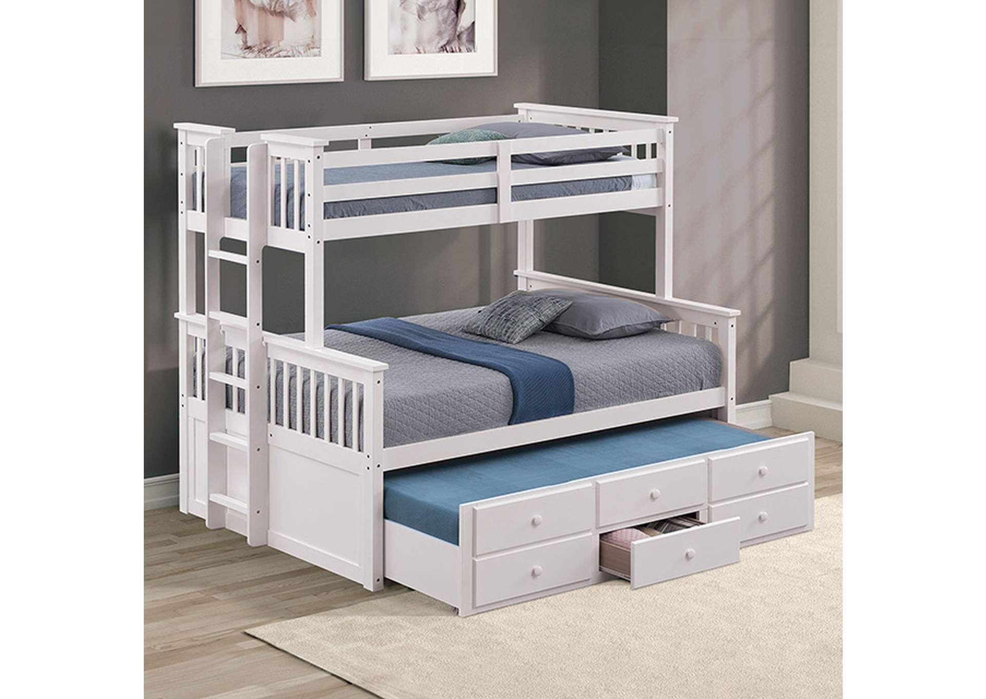 University Twin/Full Bunk Bed,Furniture of America