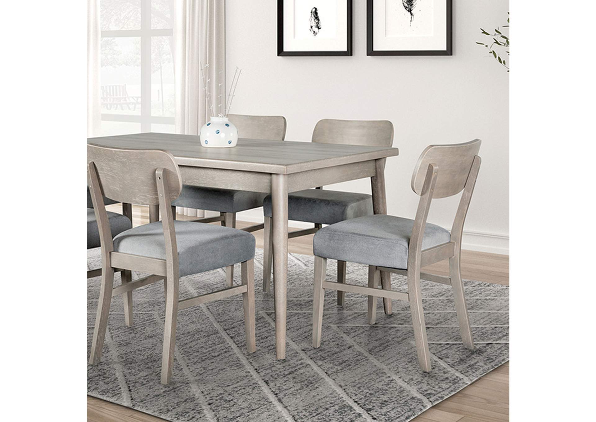 Keynes Dining Table,Furniture of America