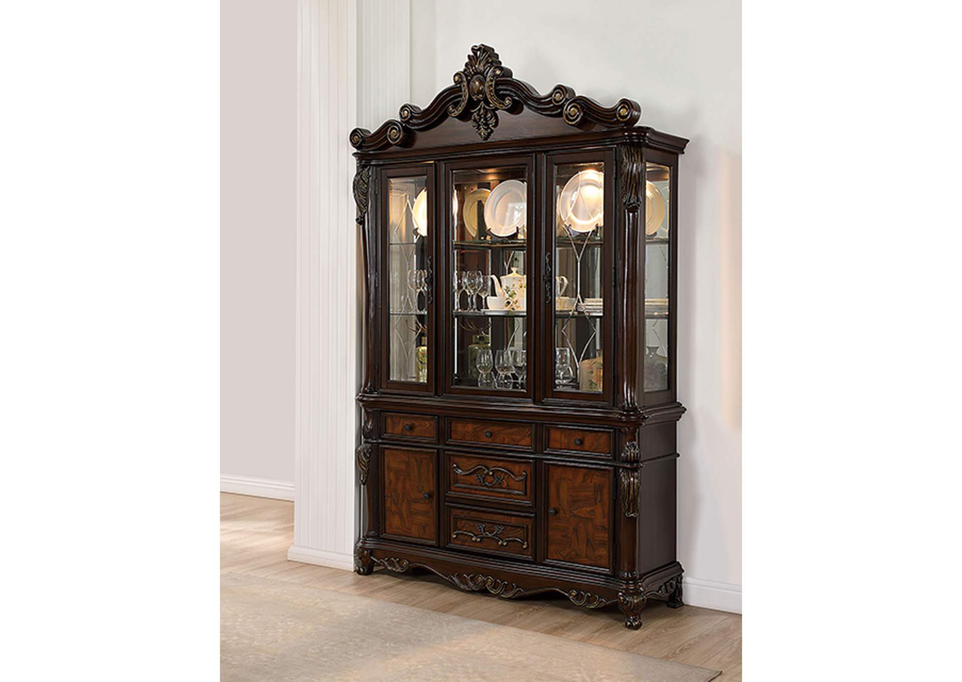 Manzanita Hutch & Buffet,Furniture of America
