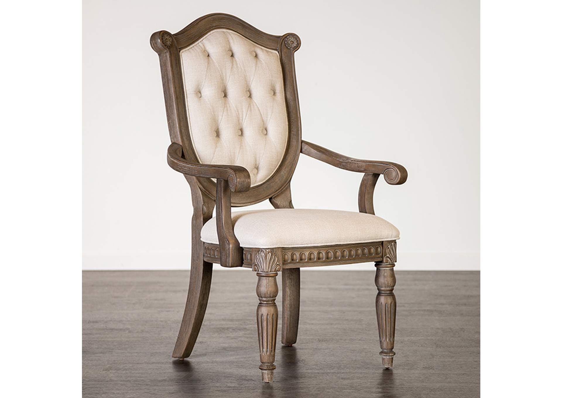 Seven Oaks Arm Chair (2/CTN),Furniture of America