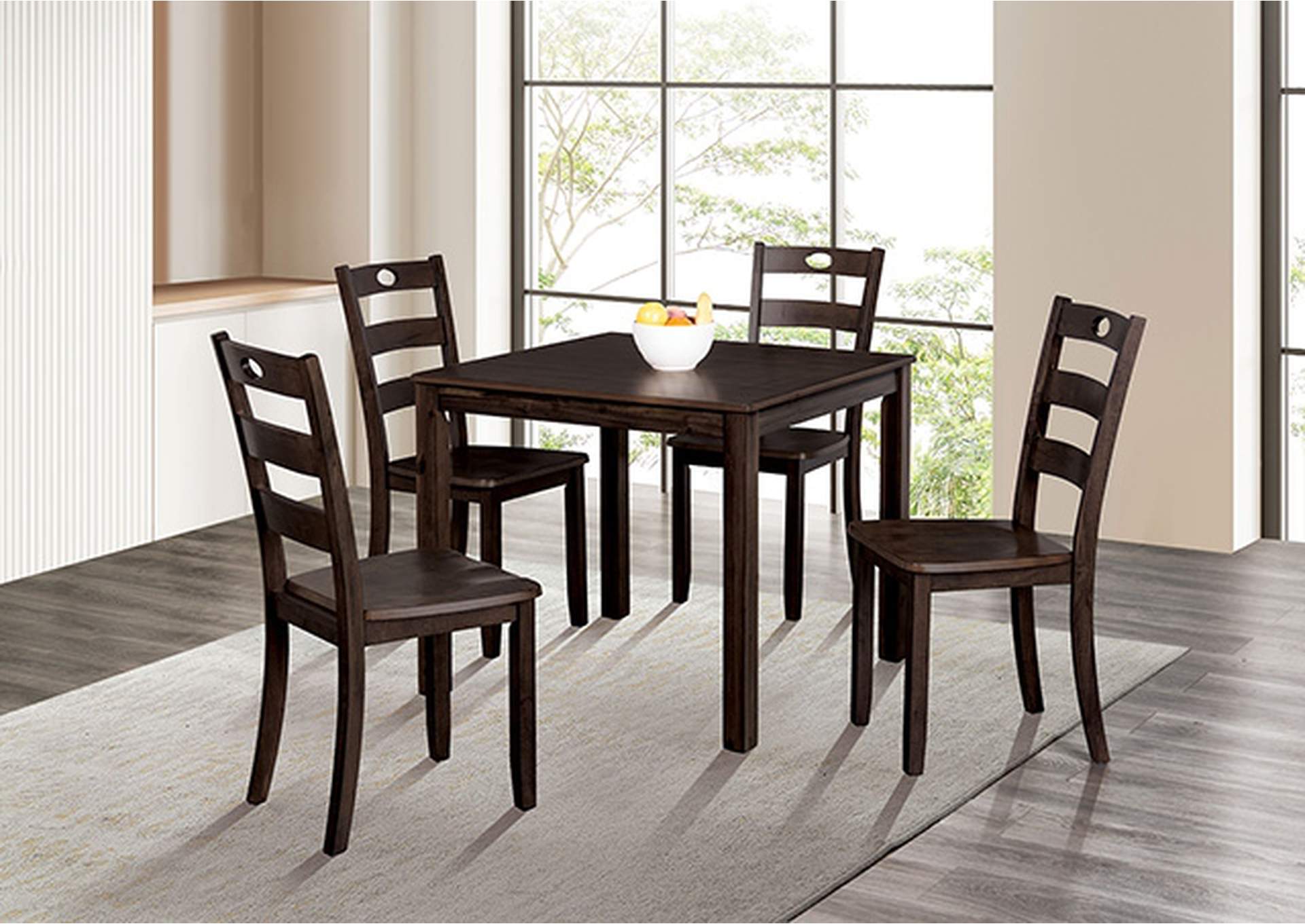 Lubbock 6 Pc. Dining Table Set,Furniture of America