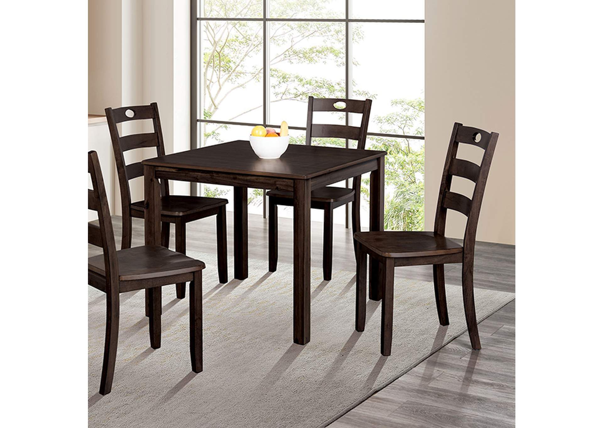 Lubbock 6 Pc. Dining Table Set,Furniture of America