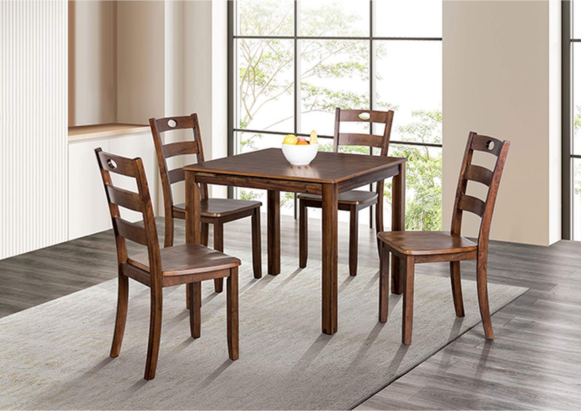 Lubbock 5 Pc. Dining Table Set,Furniture of America