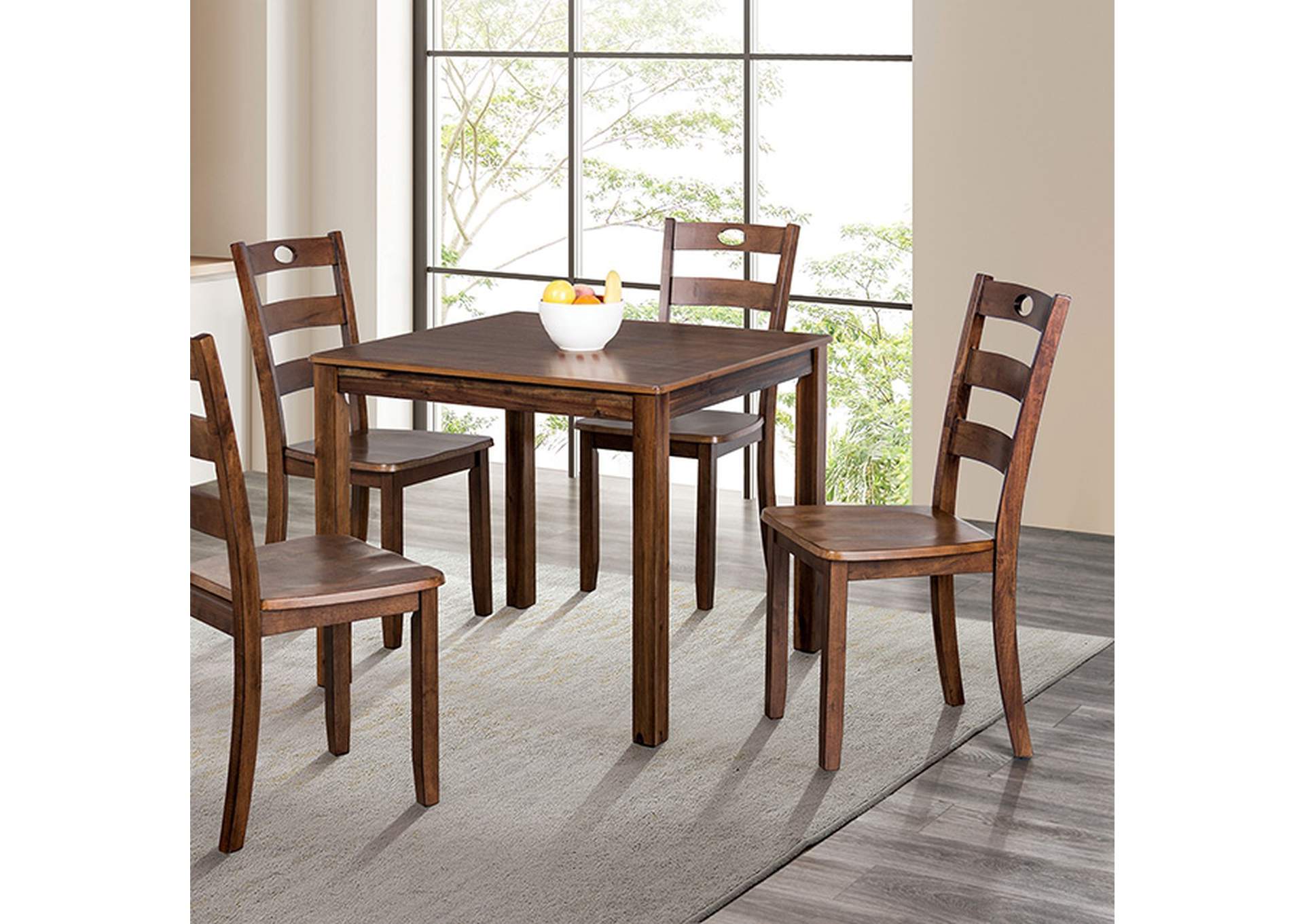 Lubbock 5 Pc. Dining Table Set,Furniture of America