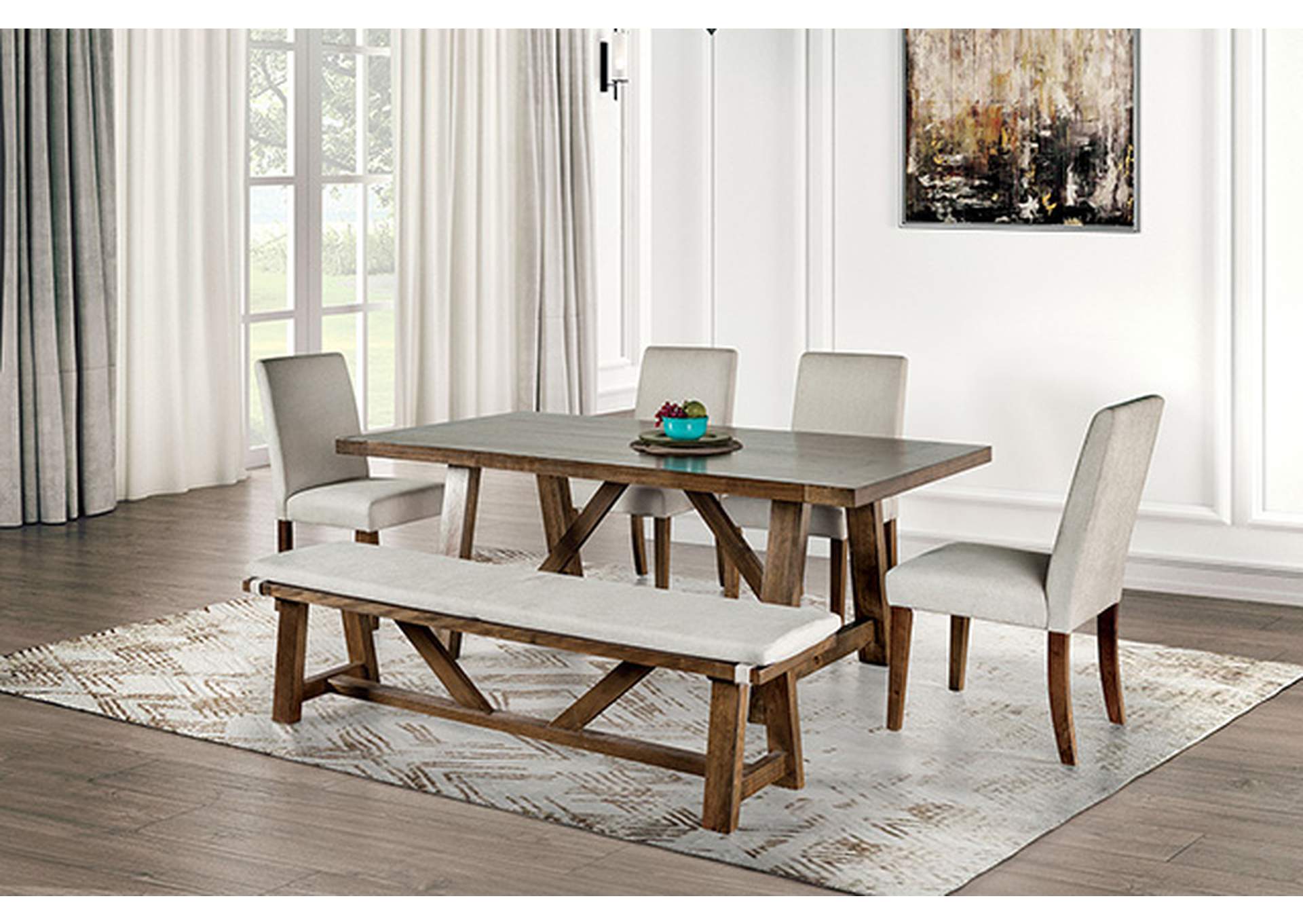 Losone Bench w/ Cushion,Furniture of America