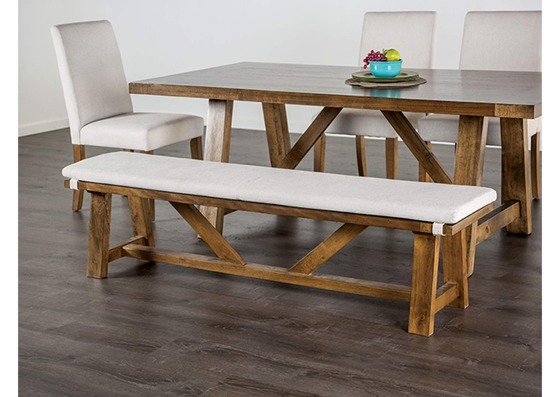 Losone Bench w/ Cushion,Furniture of America