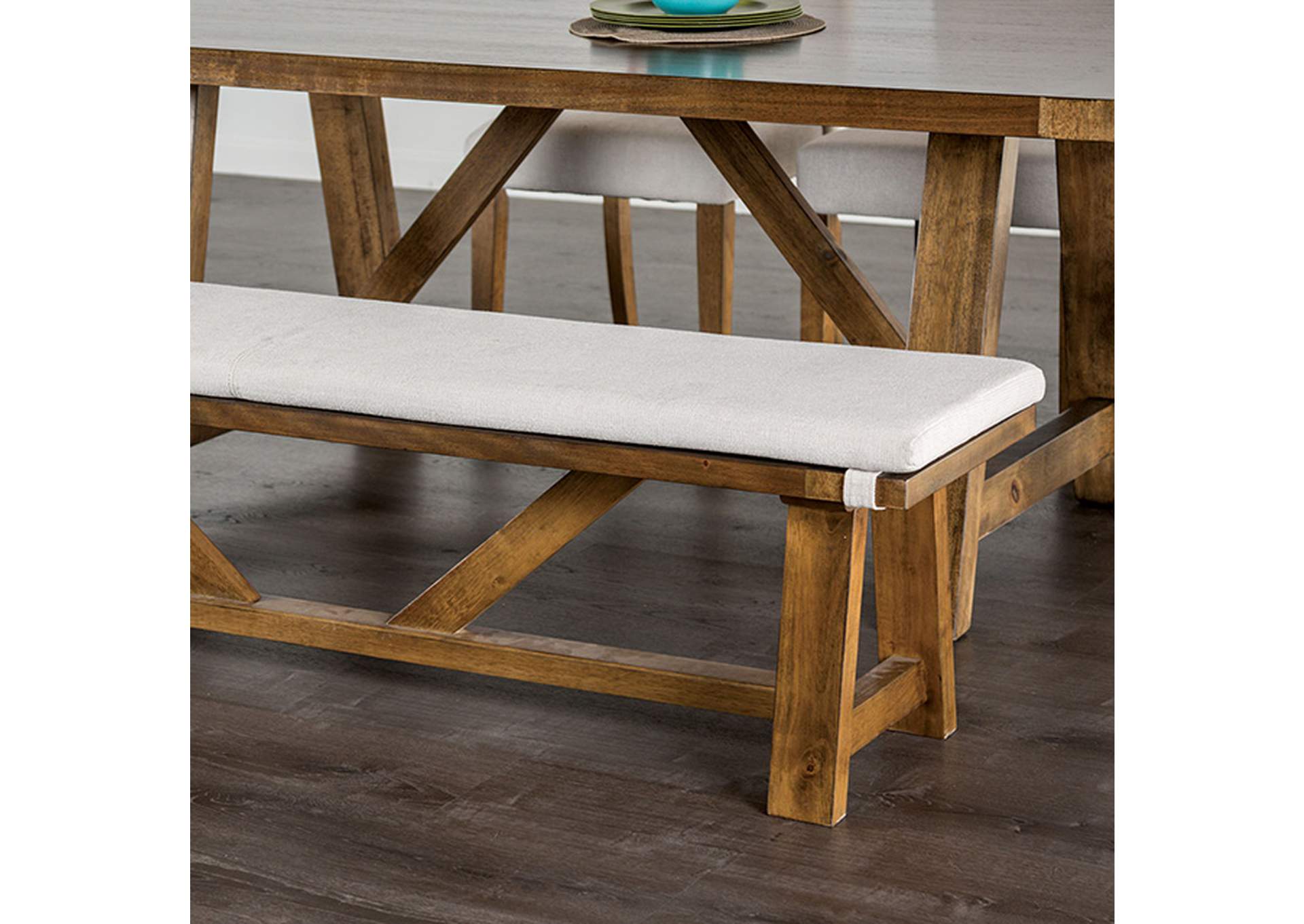 Losone Bench w/ Cushion,Furniture of America