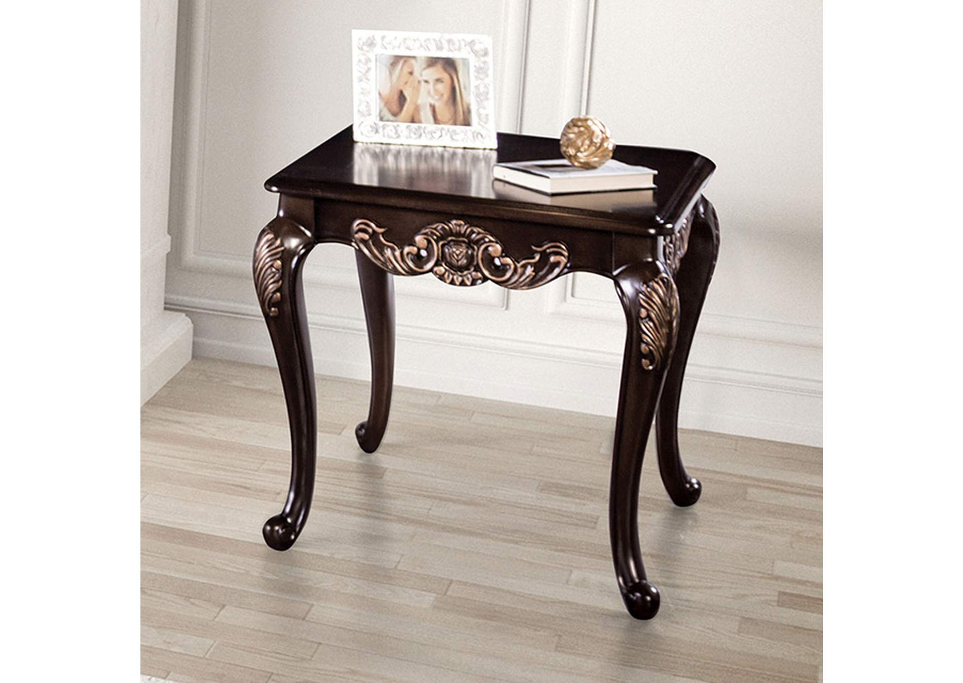 Palencia End Table,Furniture of America