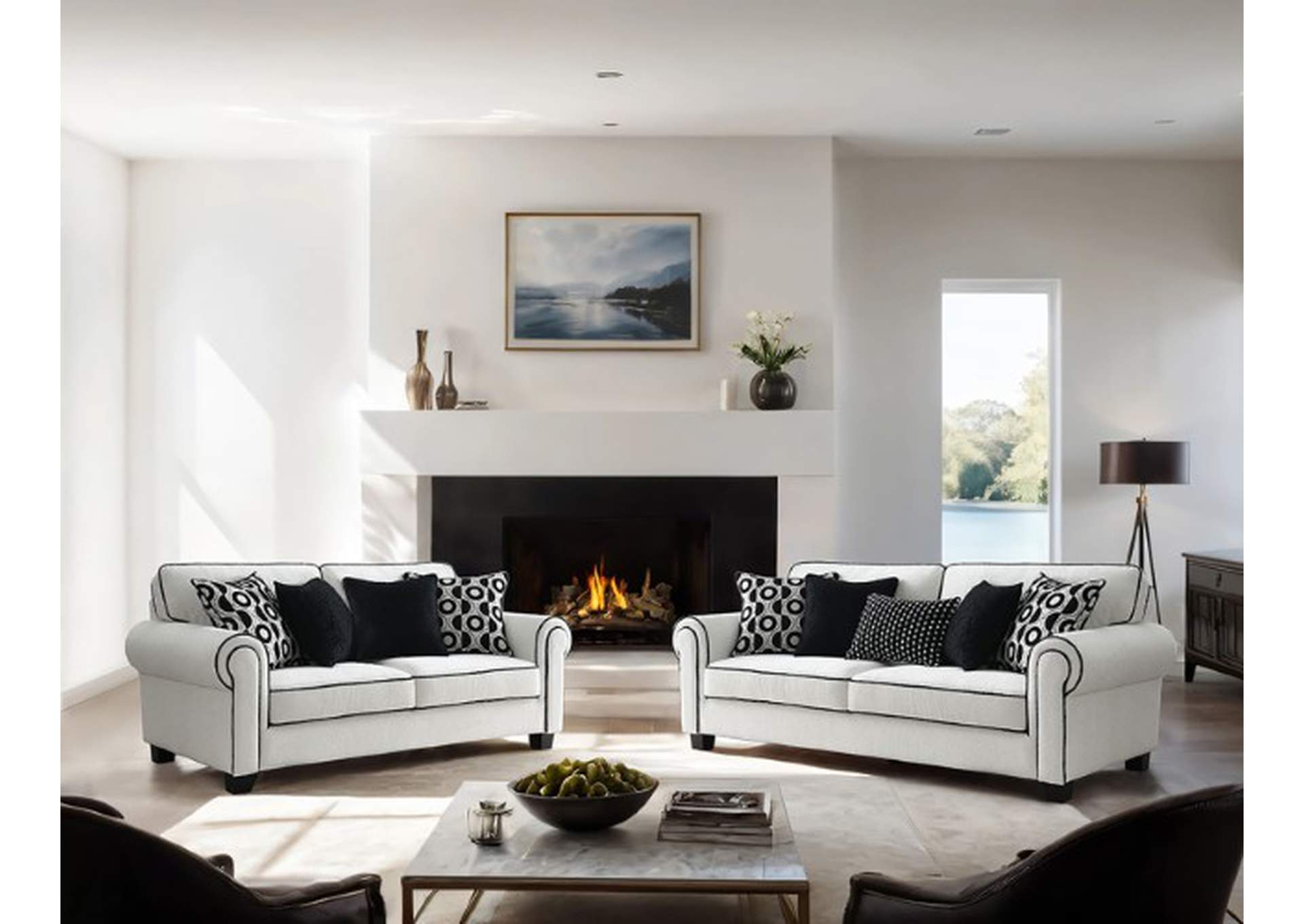Viviani Loveseat,Furniture of America