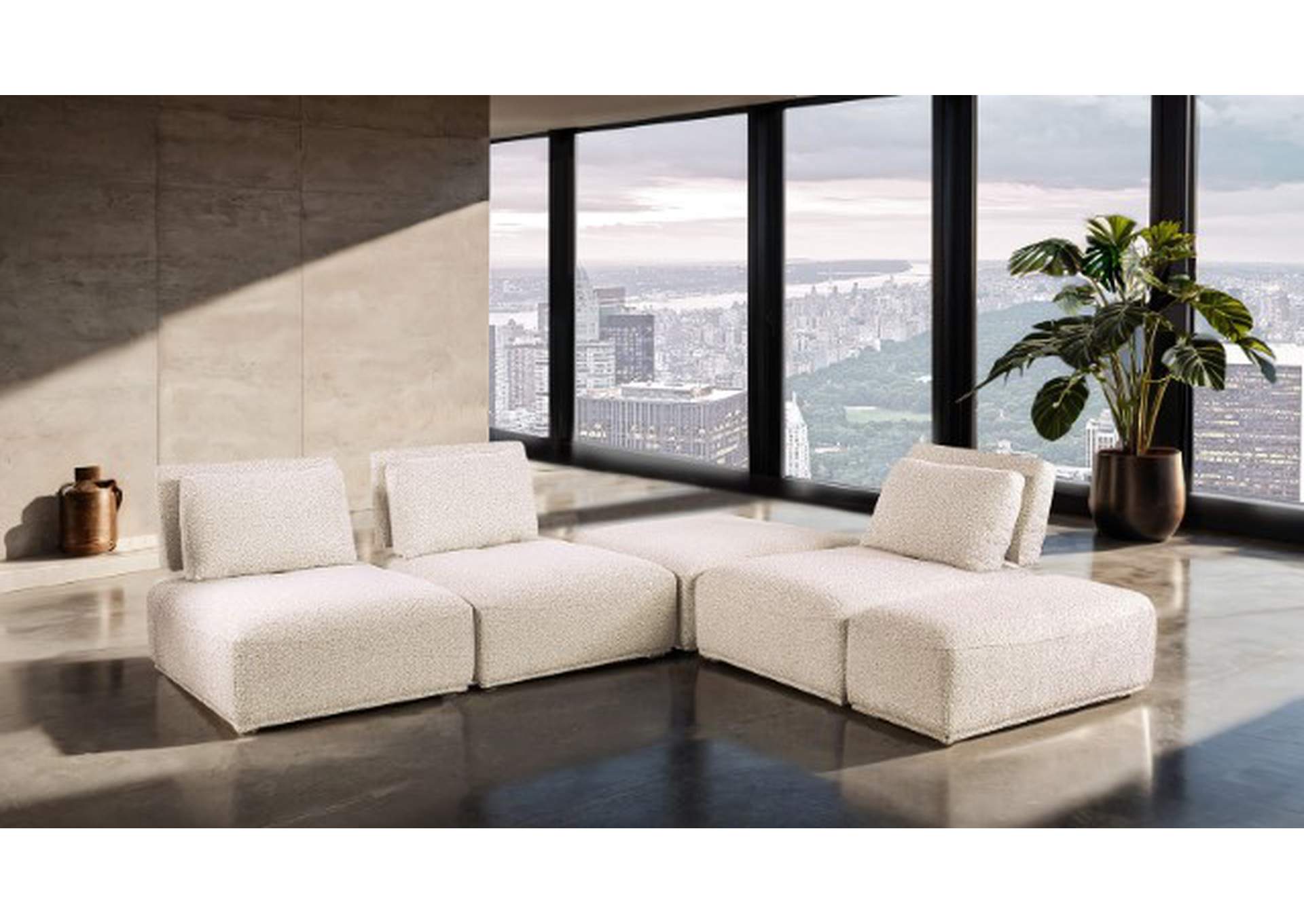 Stavanger L-Sectional,Furniture of America