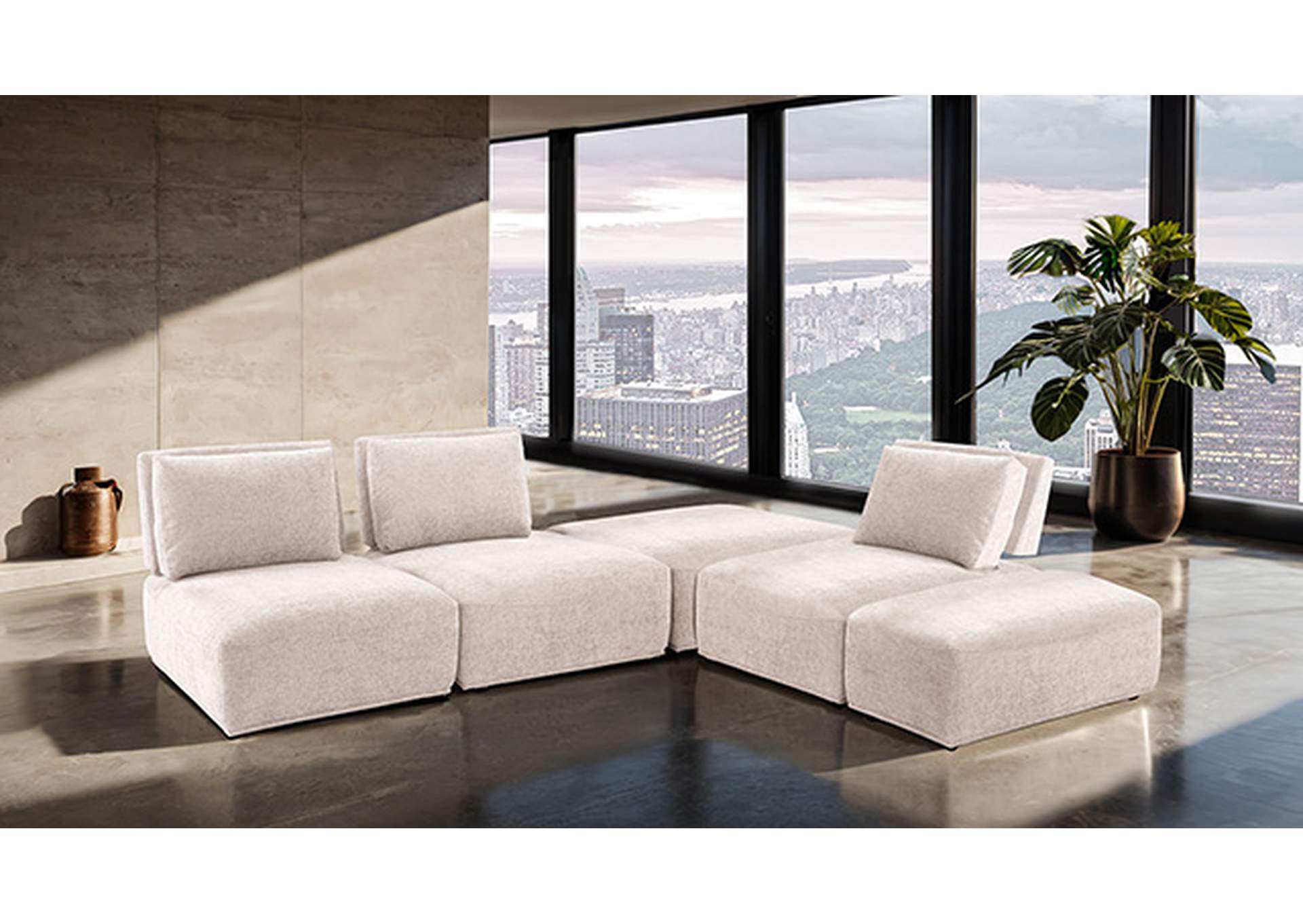 Stavanger L-Sectional,Furniture of America