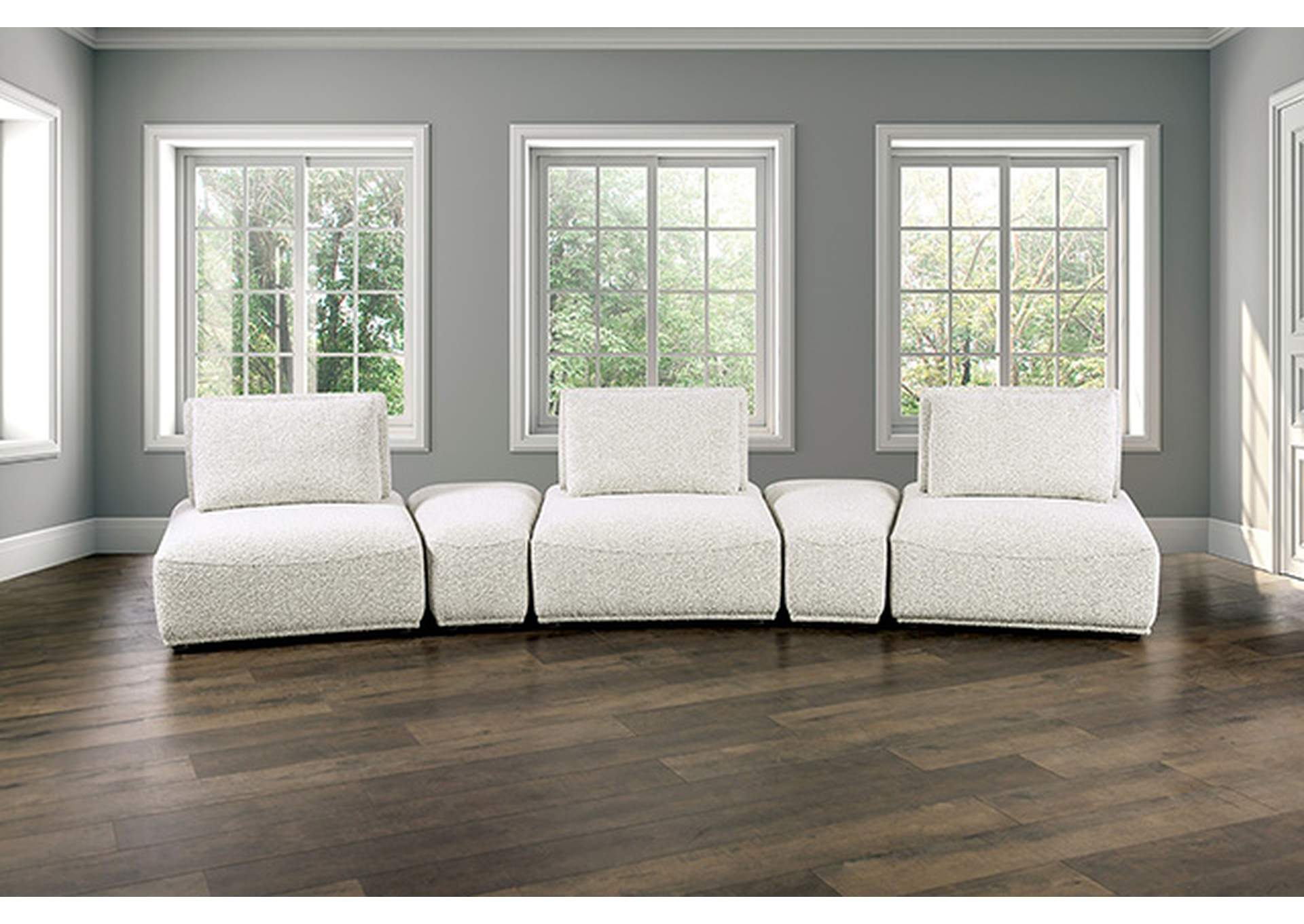 Stavanger Curved 3-Seater,Furniture of America