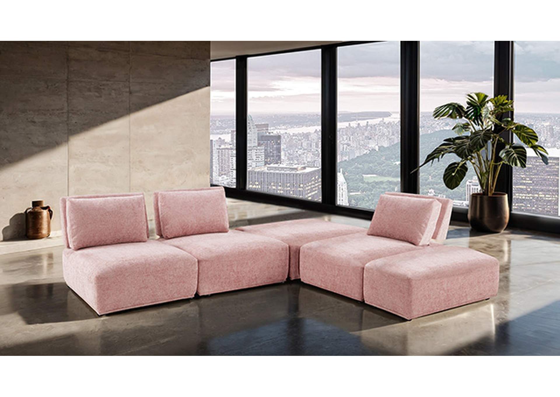 Stavanger L-Sectional,Furniture of America
