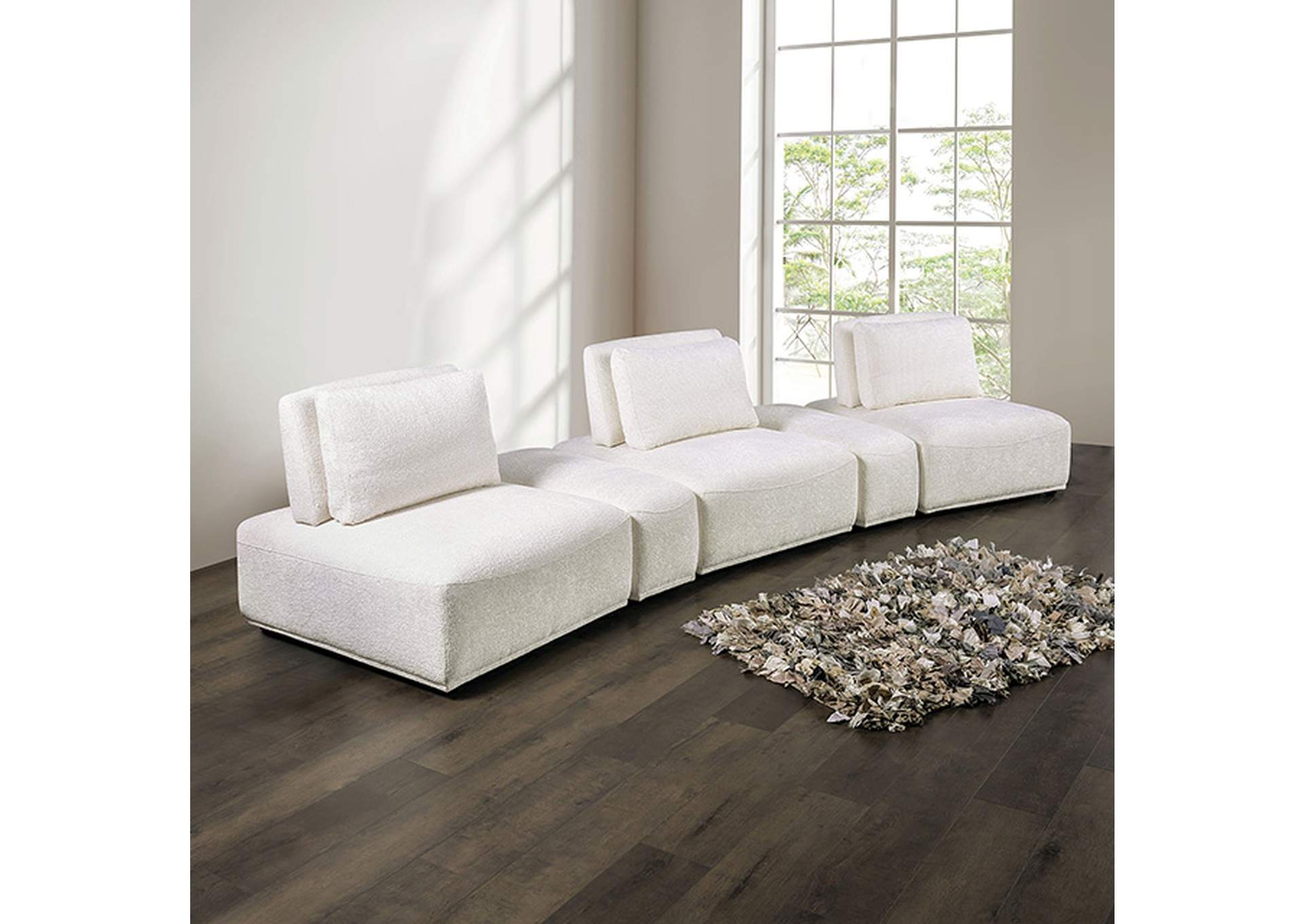 Stavanger Curved 3-Seater,Furniture of America