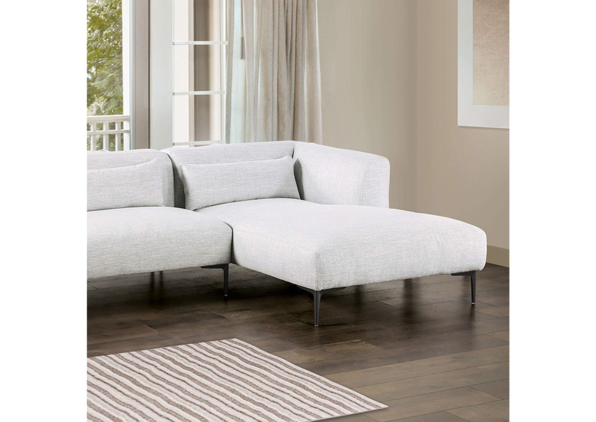 Paderborn Sectional, Right Chaise,Furniture of America
