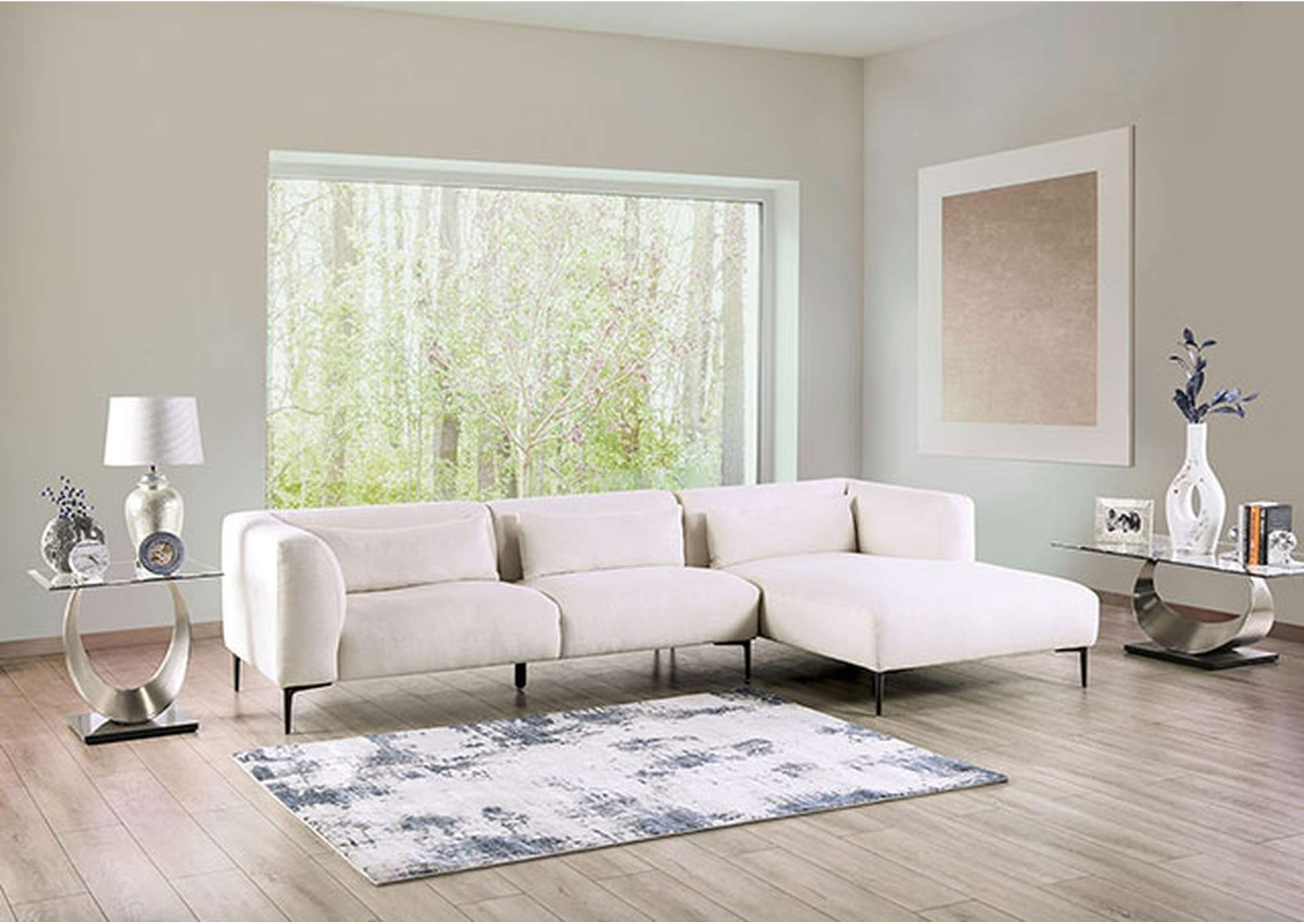 Paderborn Sectional, Right Chaise,Furniture of America