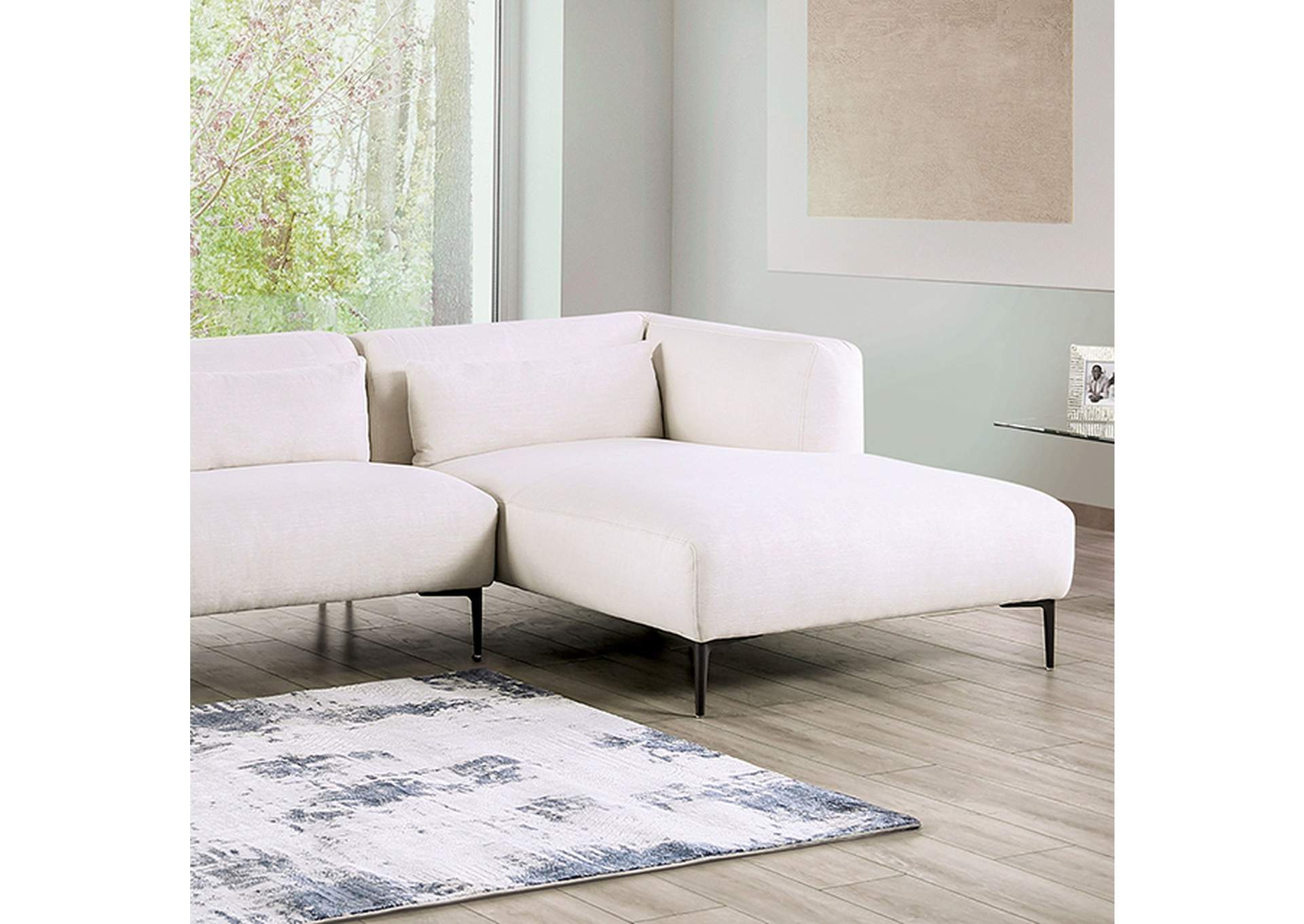 Paderborn Sectional, Right Chaise,Furniture of America