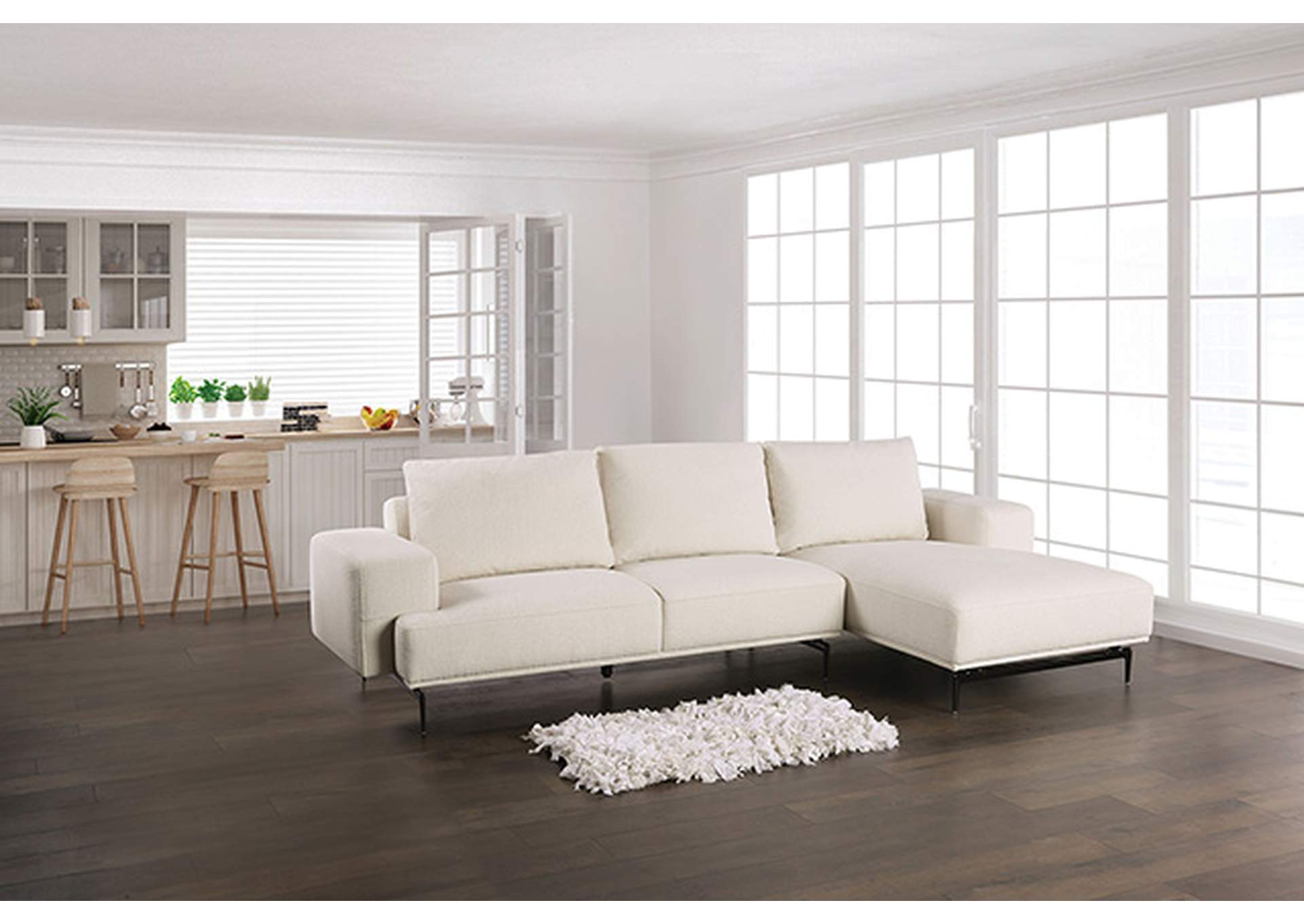 Baerum Sectional, Right Chaise,Furniture of America