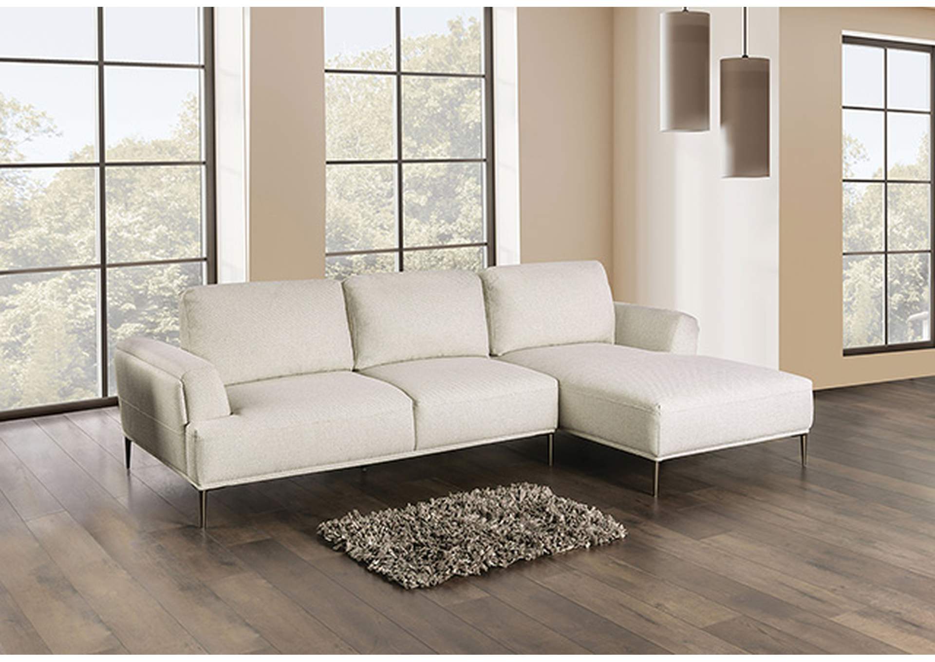 Gladbach Sectional, Right Chaise,Furniture of America