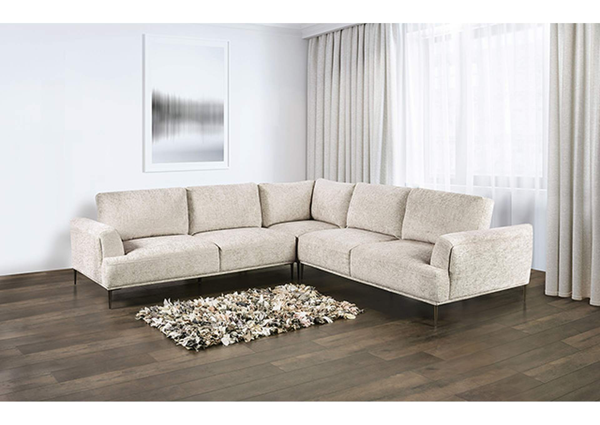 Gladbach Large L-Sectional,Furniture of America