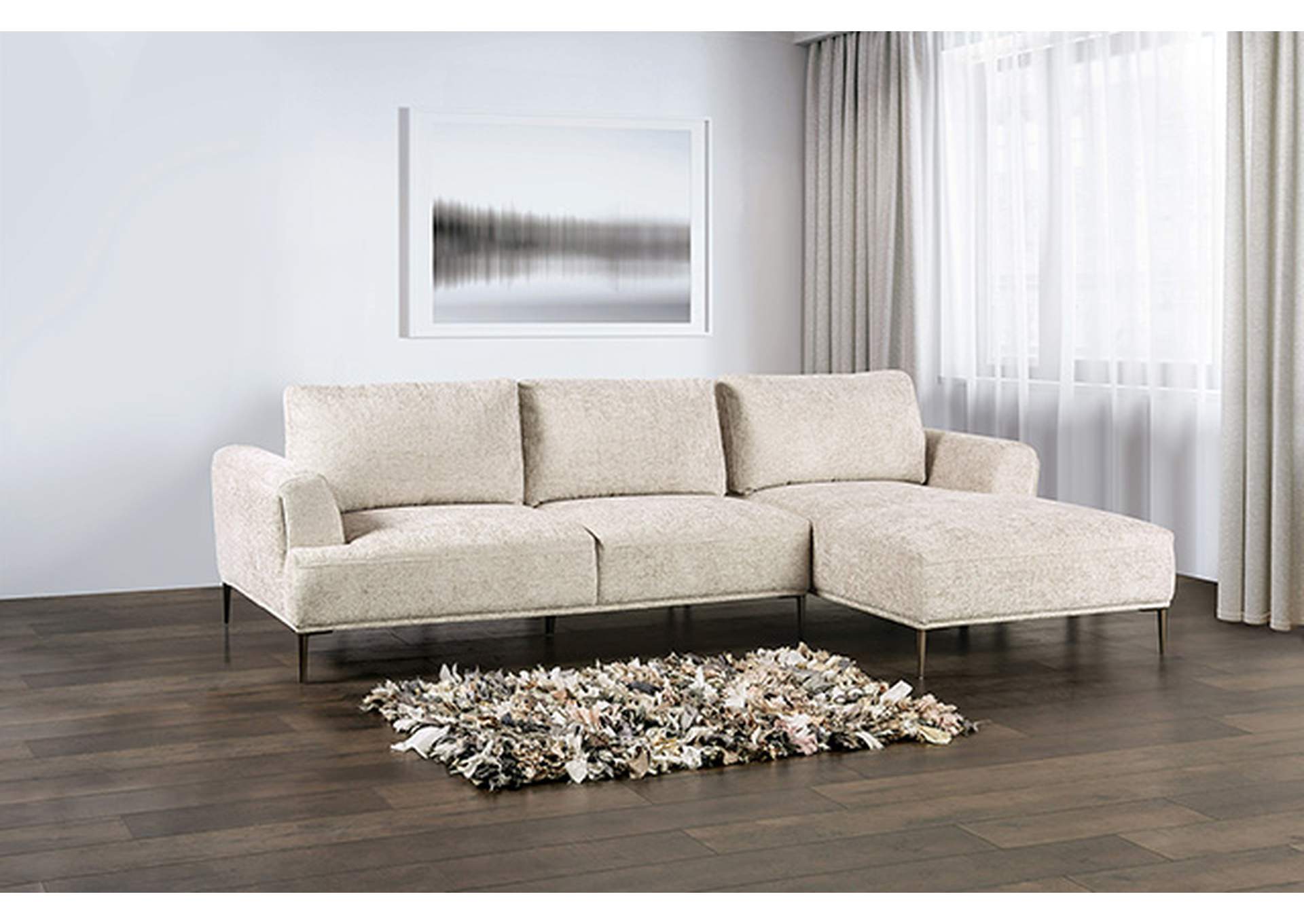 Gladbach Sectional, Right Chaise,Furniture of America