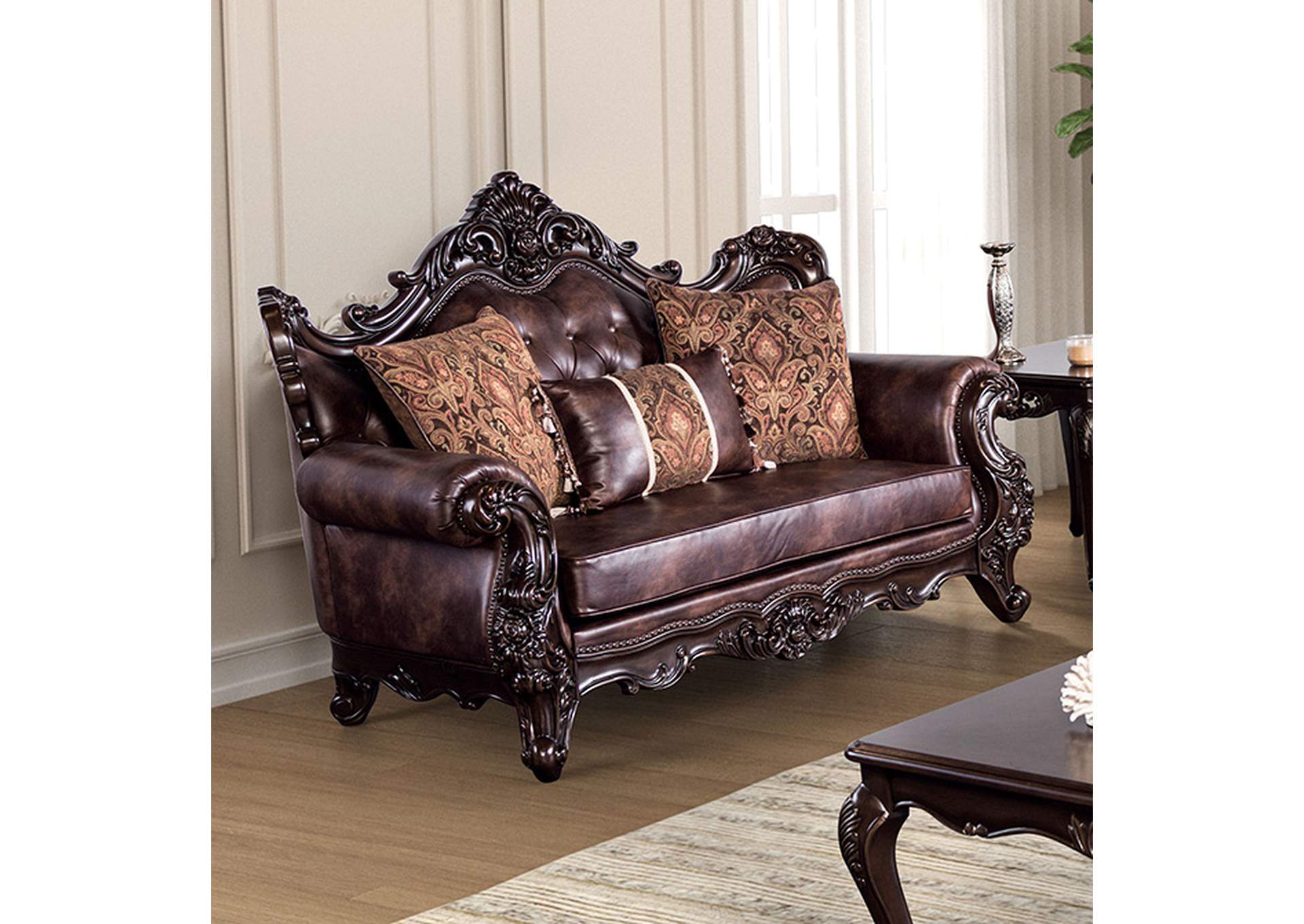 Palencia Loveseat,Furniture of America