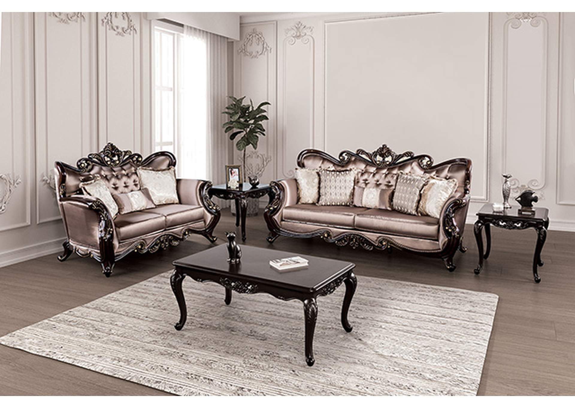 Albacete Loveseat,Furniture of America