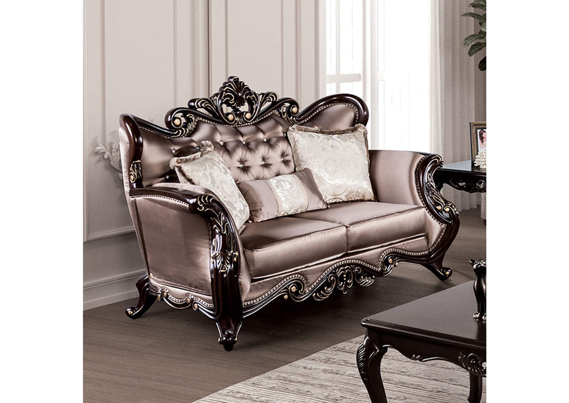 Albacete Loveseat,Furniture of America