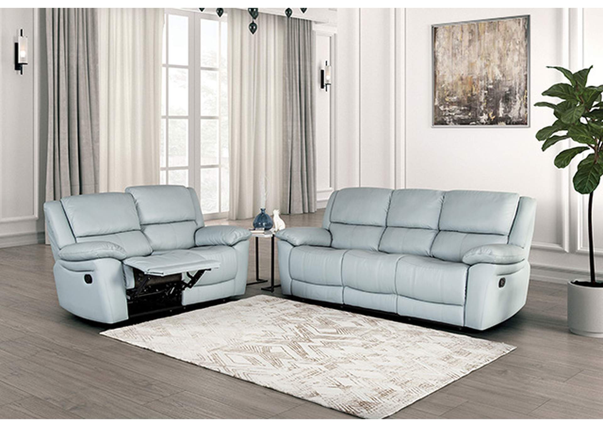 Glarus Sofa Manual Recliner,Furniture of America