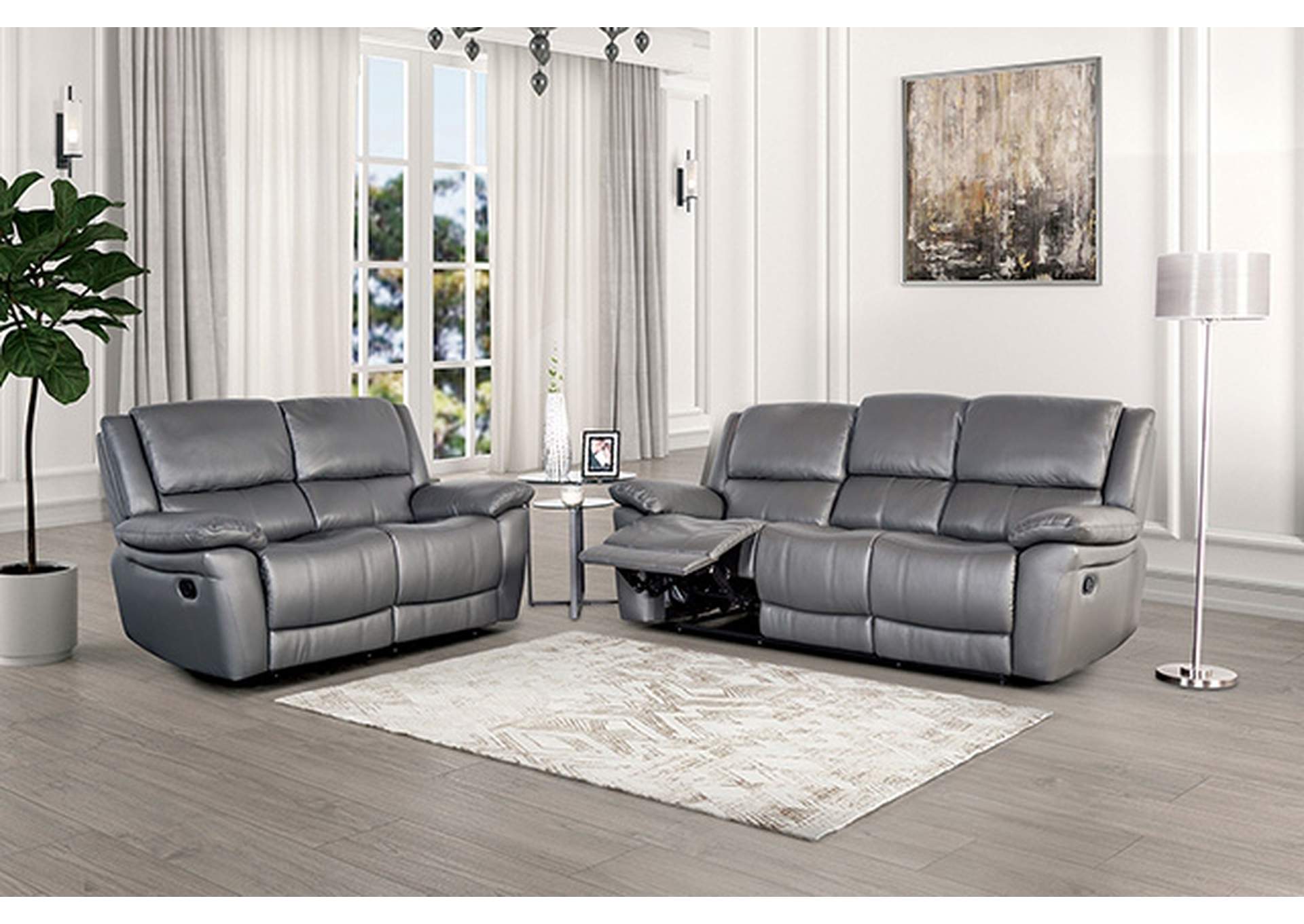 Glarus Loveseat Manual Recliner,Furniture of America