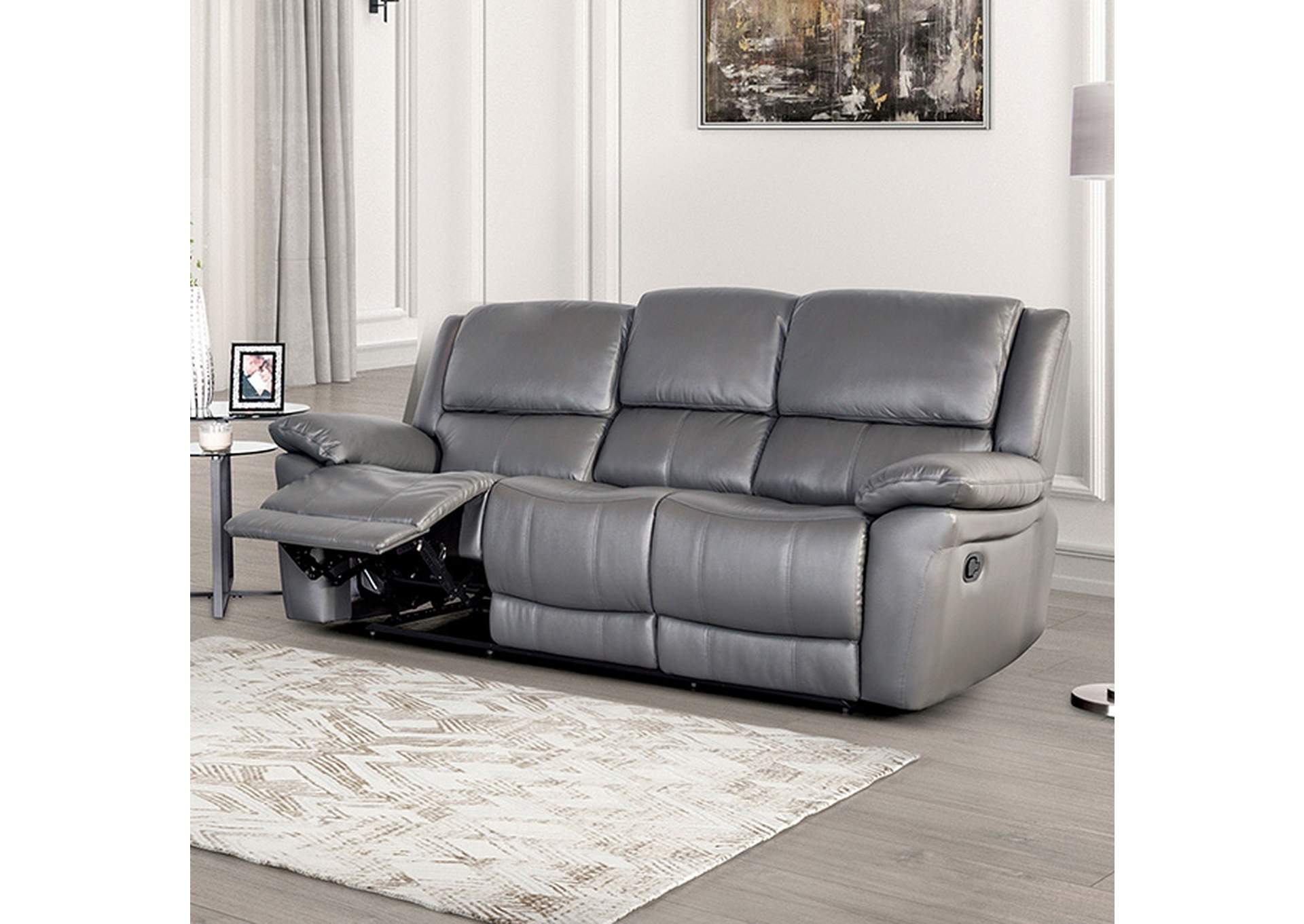 Glarus Sofa Manual Recliner,Furniture of America