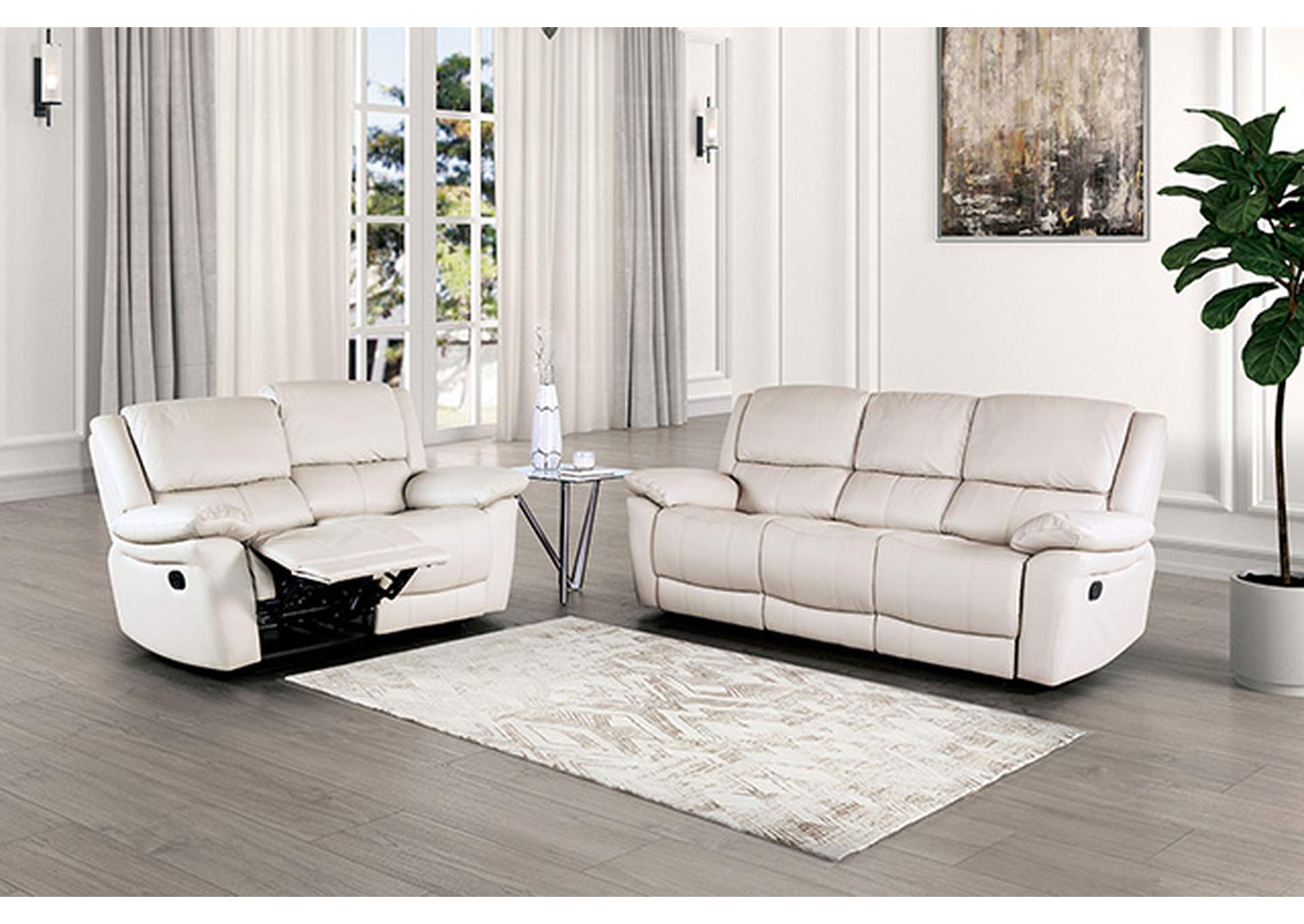 Glarus Sofa Manual Recliner,Furniture of America