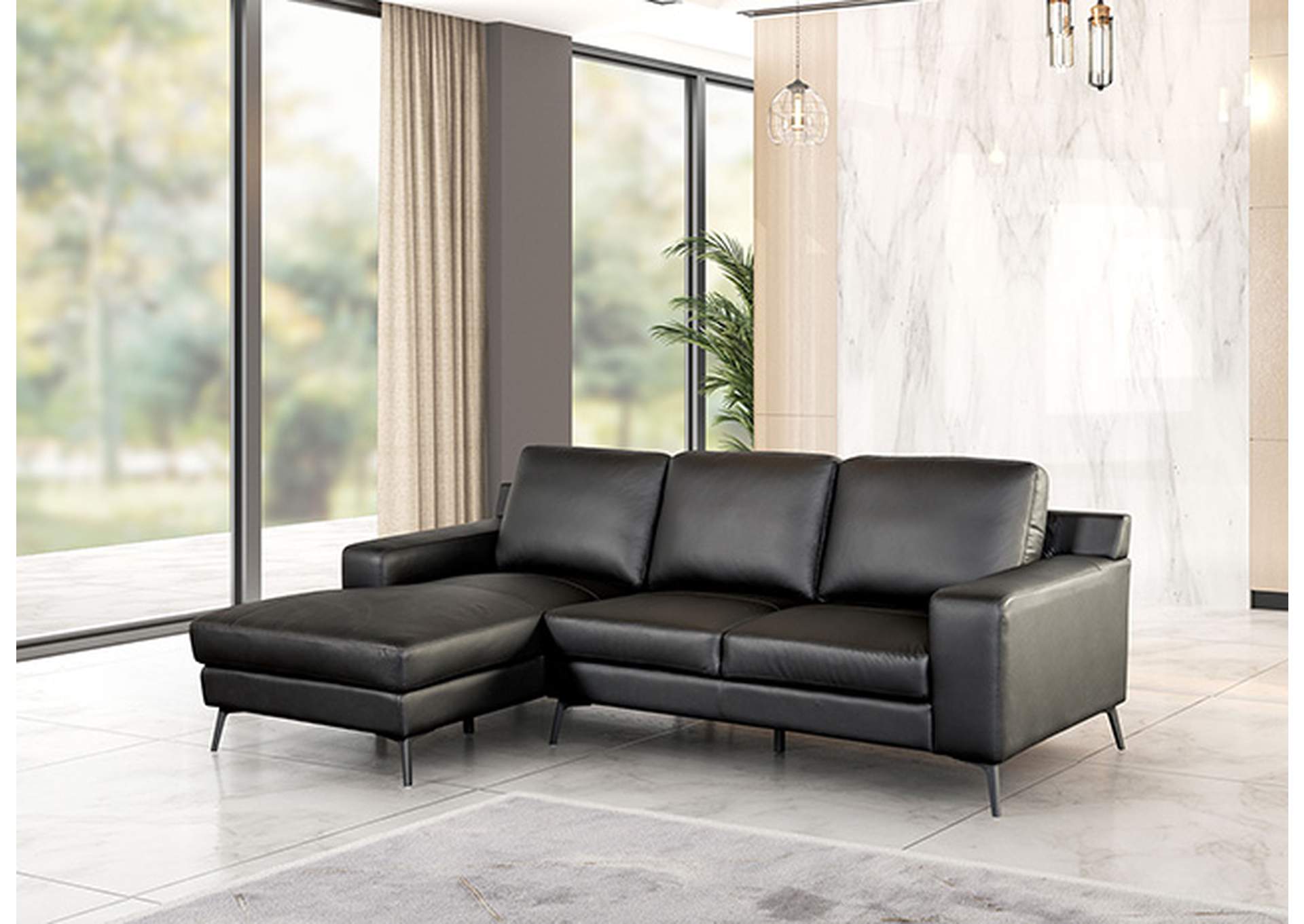 Stordal Sectional, Left Chaise,Furniture of America