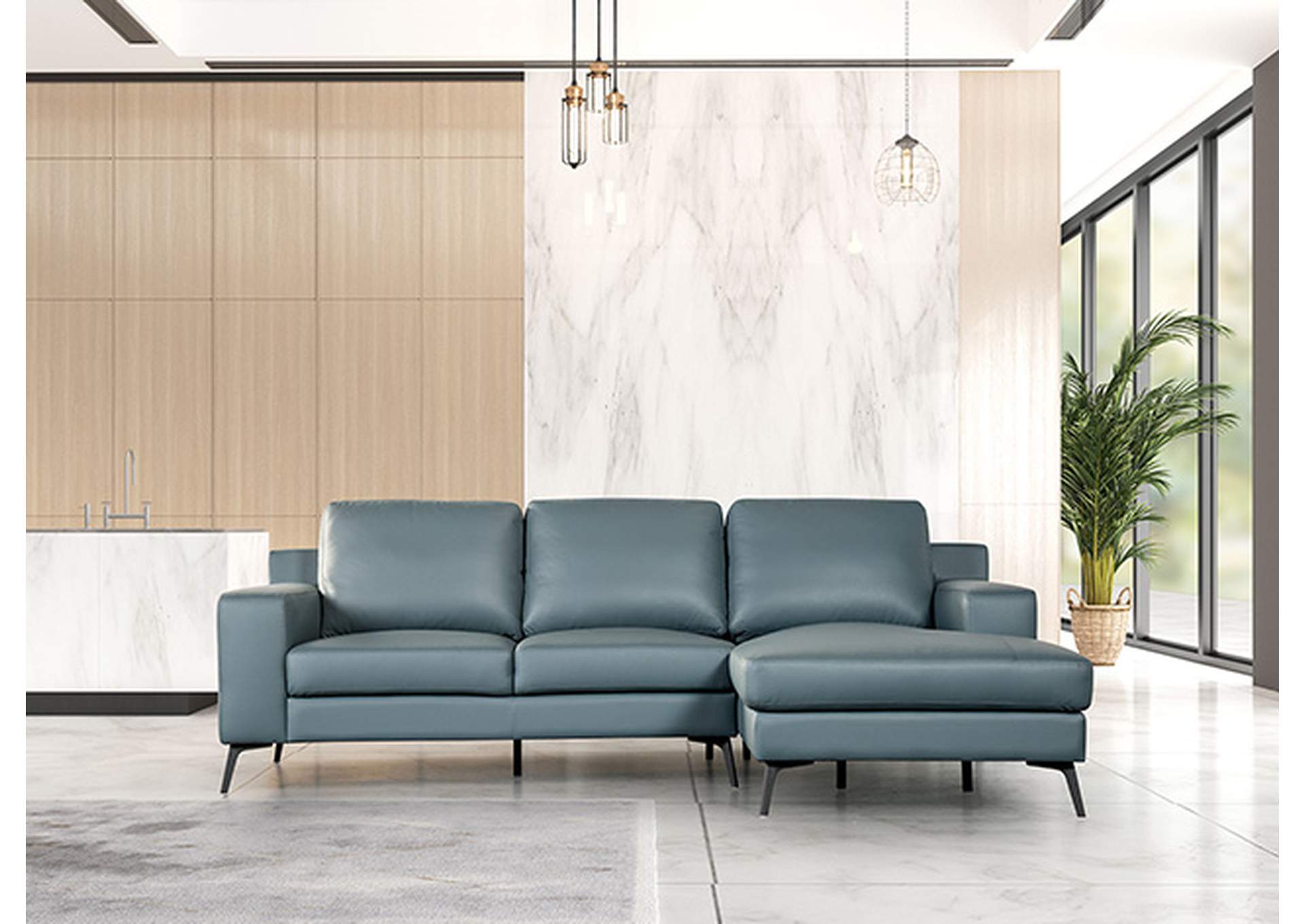 Stordal Sectional, Right Chaise,Furniture of America