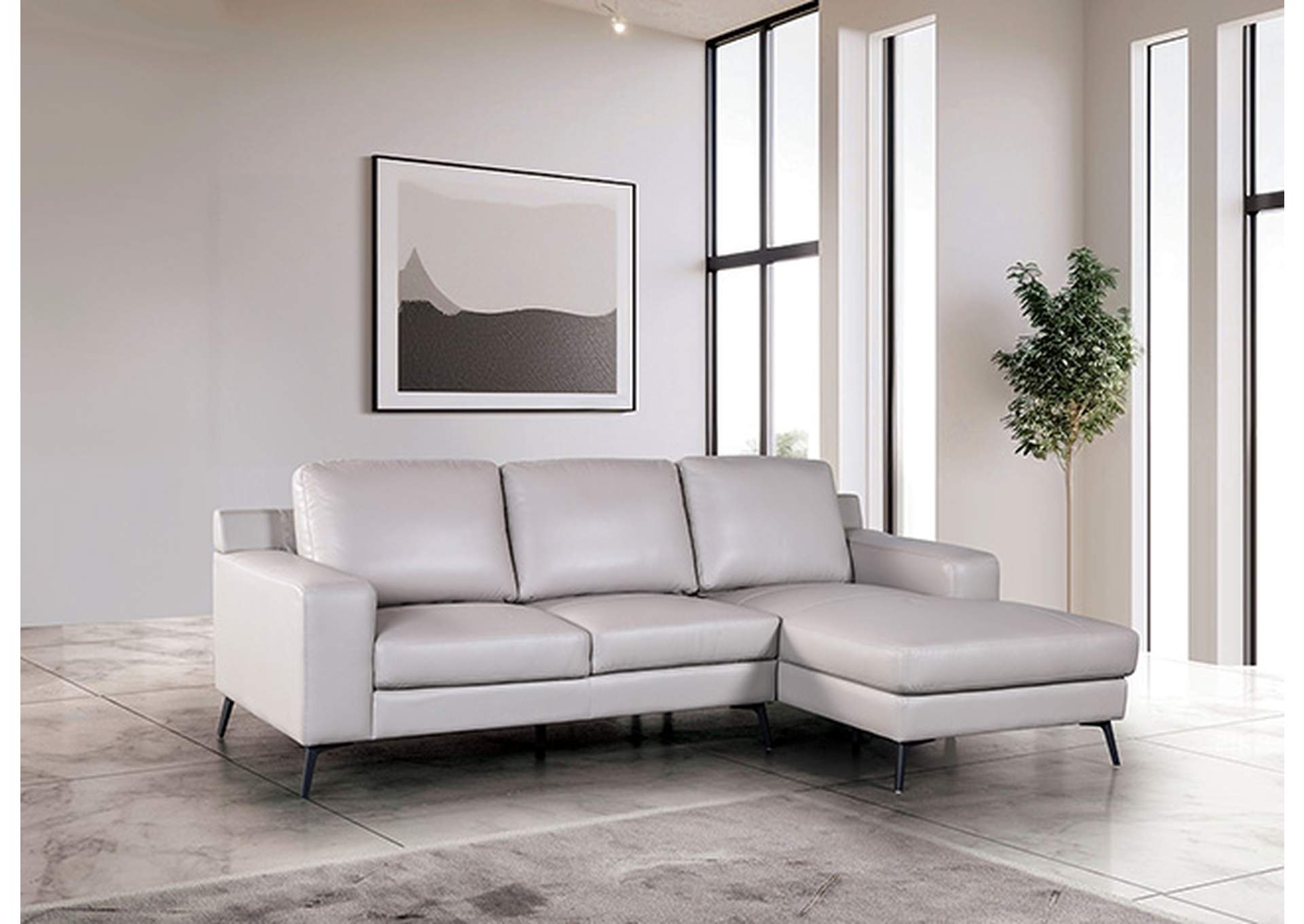 Stordal Sectional, Right Chaise,Furniture of America