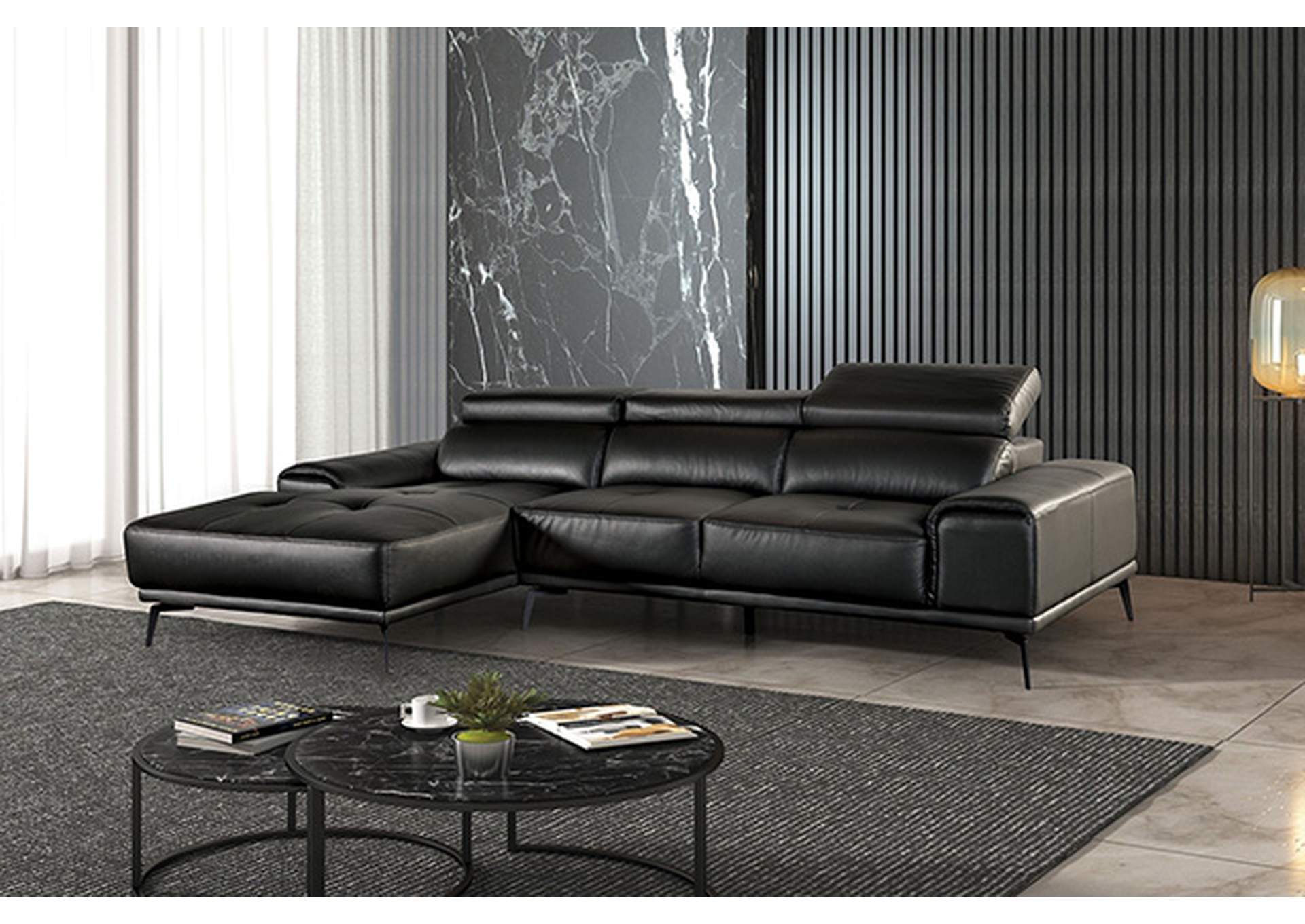 Vadso Sectional, Left Chaise,Furniture of America
