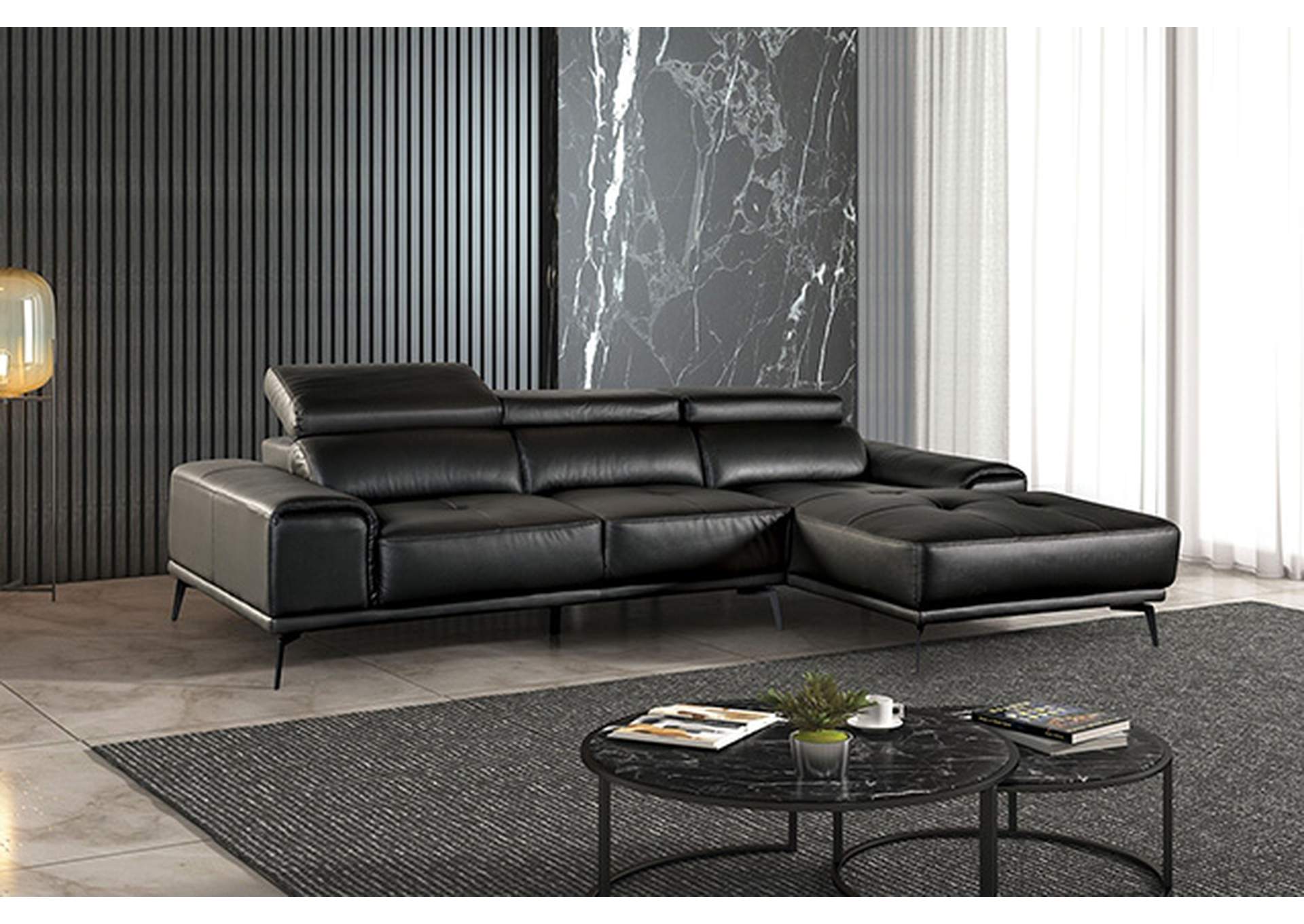 Vadso Sectional, Right Chaise,Furniture of America