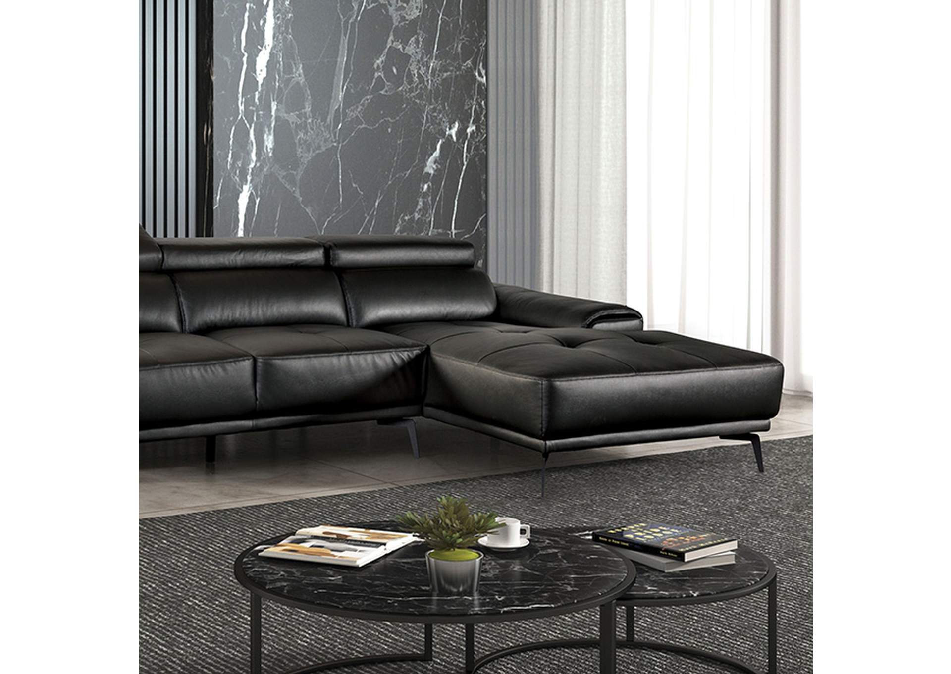 Vadso Sectional, Right Chaise,Furniture of America